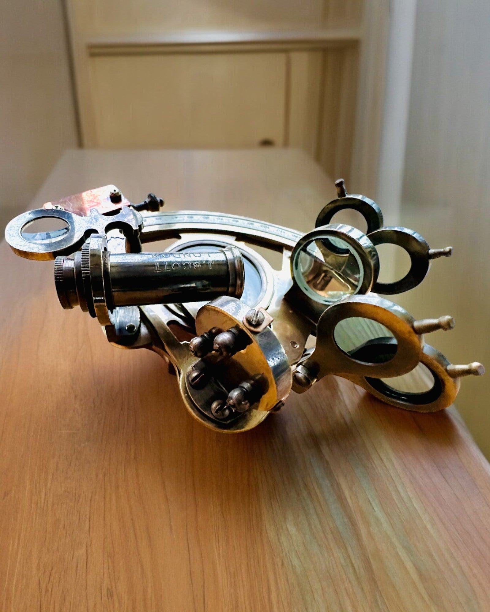 Sextant Premium with Antique Compass - personalization with engraving available