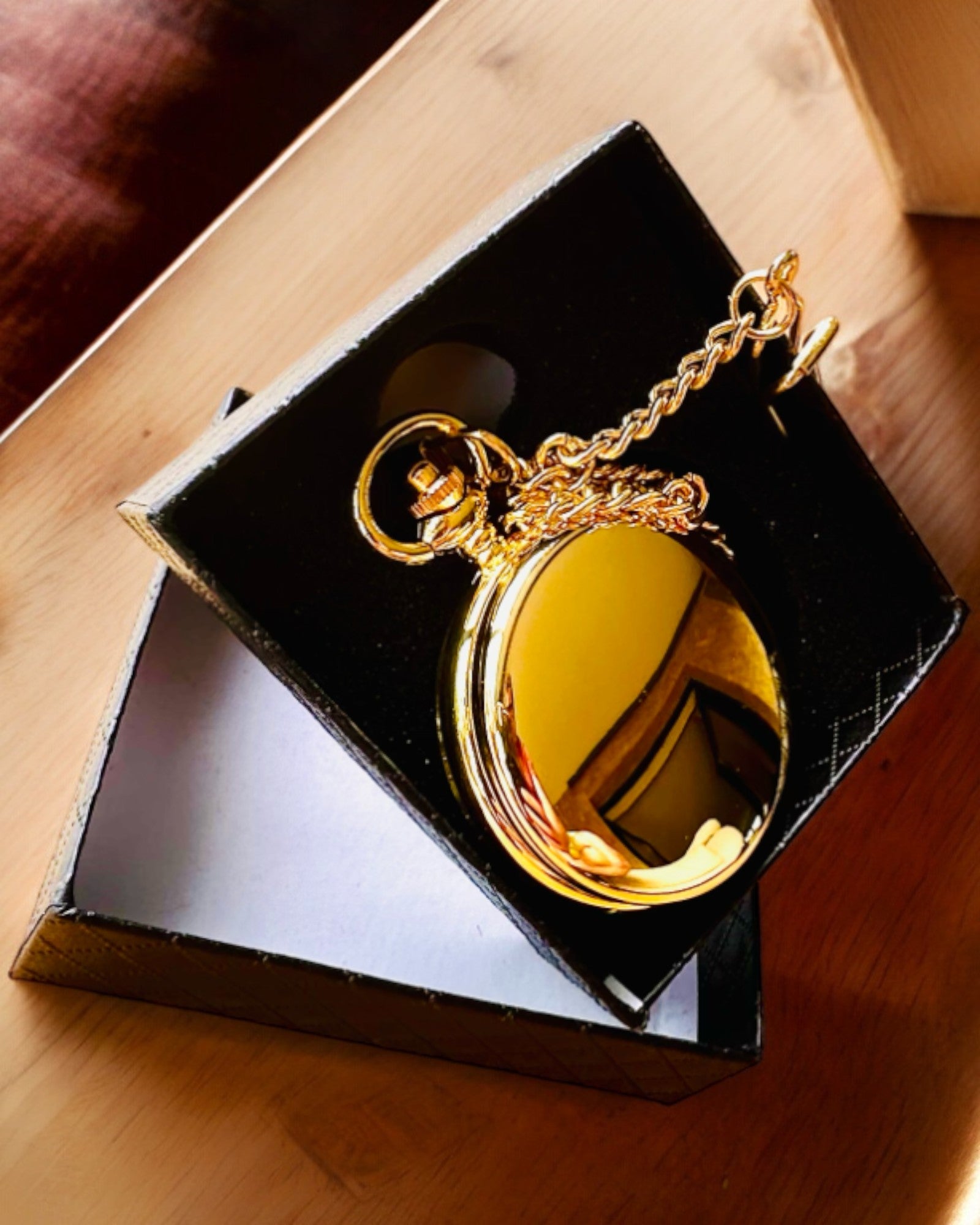 Годинник Кишеньковий Grand Elegance з Подвійною Кришкою, Механічний, Золотий Колір, з гравіюванням на подарунок