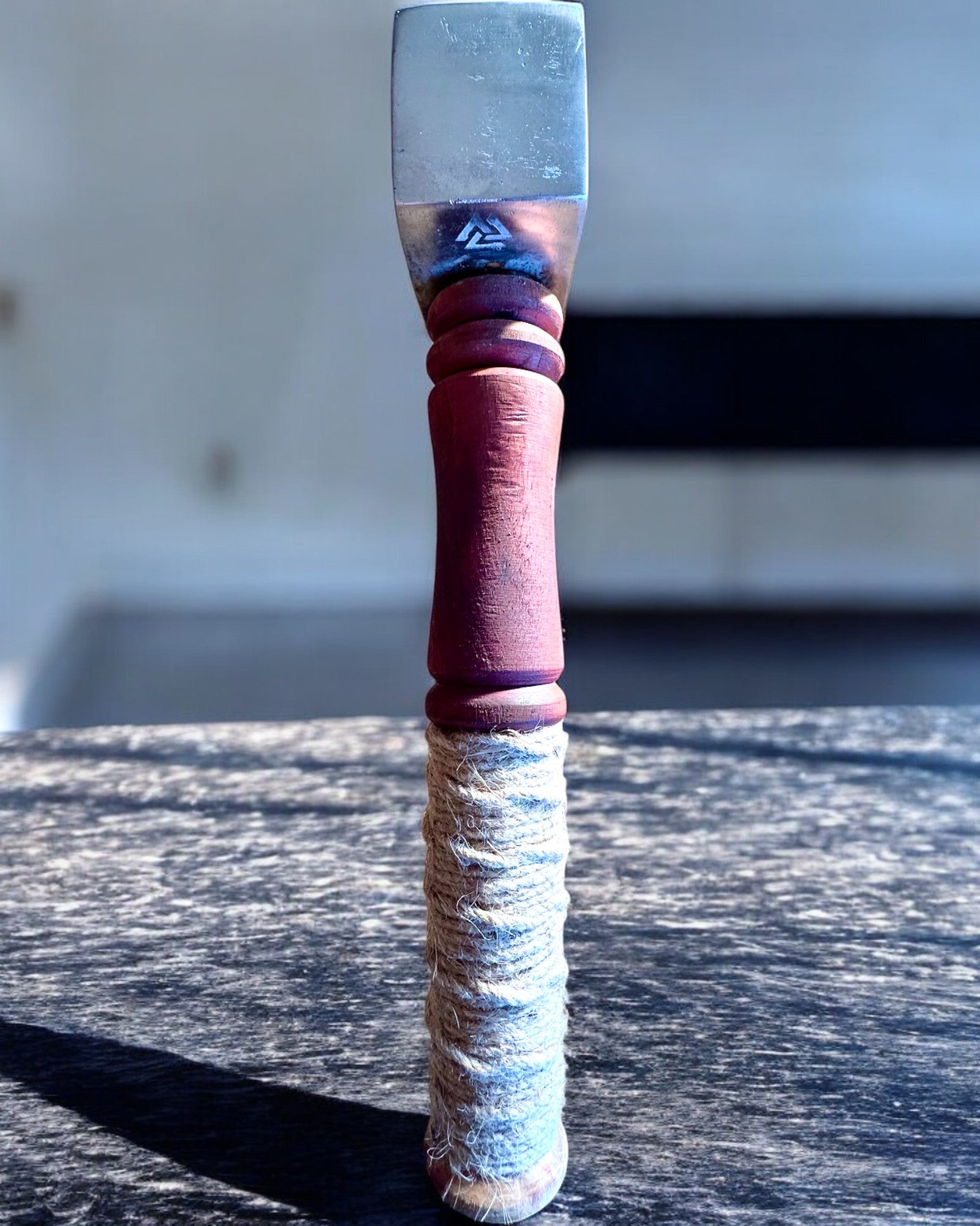 Mjölnir Hammer of the Skalds – 33 cm, Hand-Forged Viking Hammer with Engraving Option