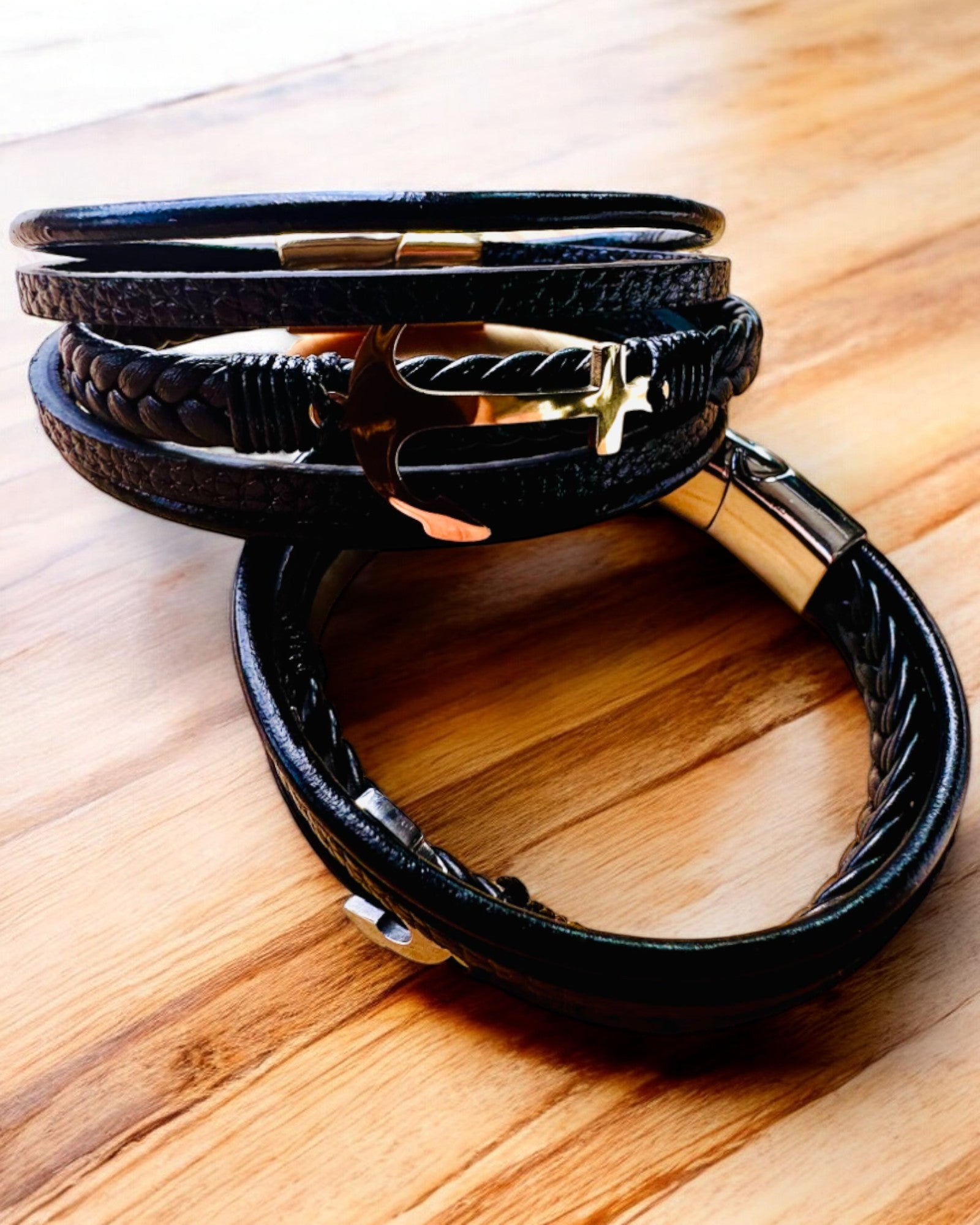 Pánský náramek Kotva elegance s možností gravírování jako dárek