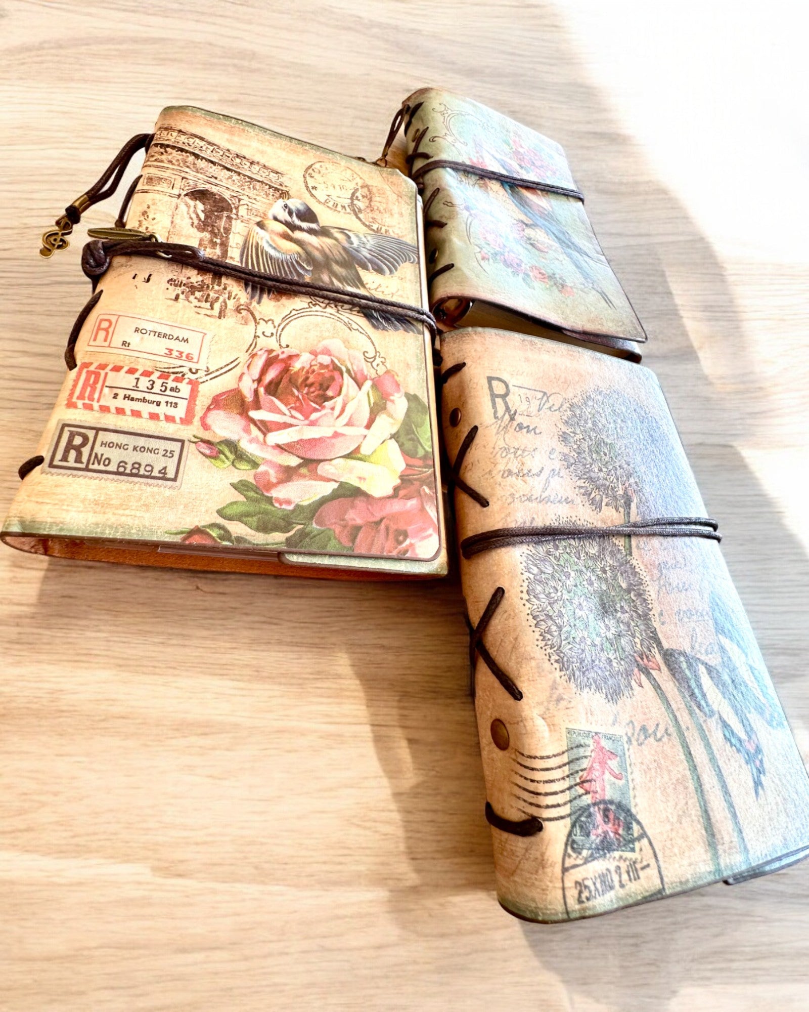 Вінтажний блокнот Memoire з персоналізованим гравіюванням - 3 дизайни на вибір, блокнот на подарунок