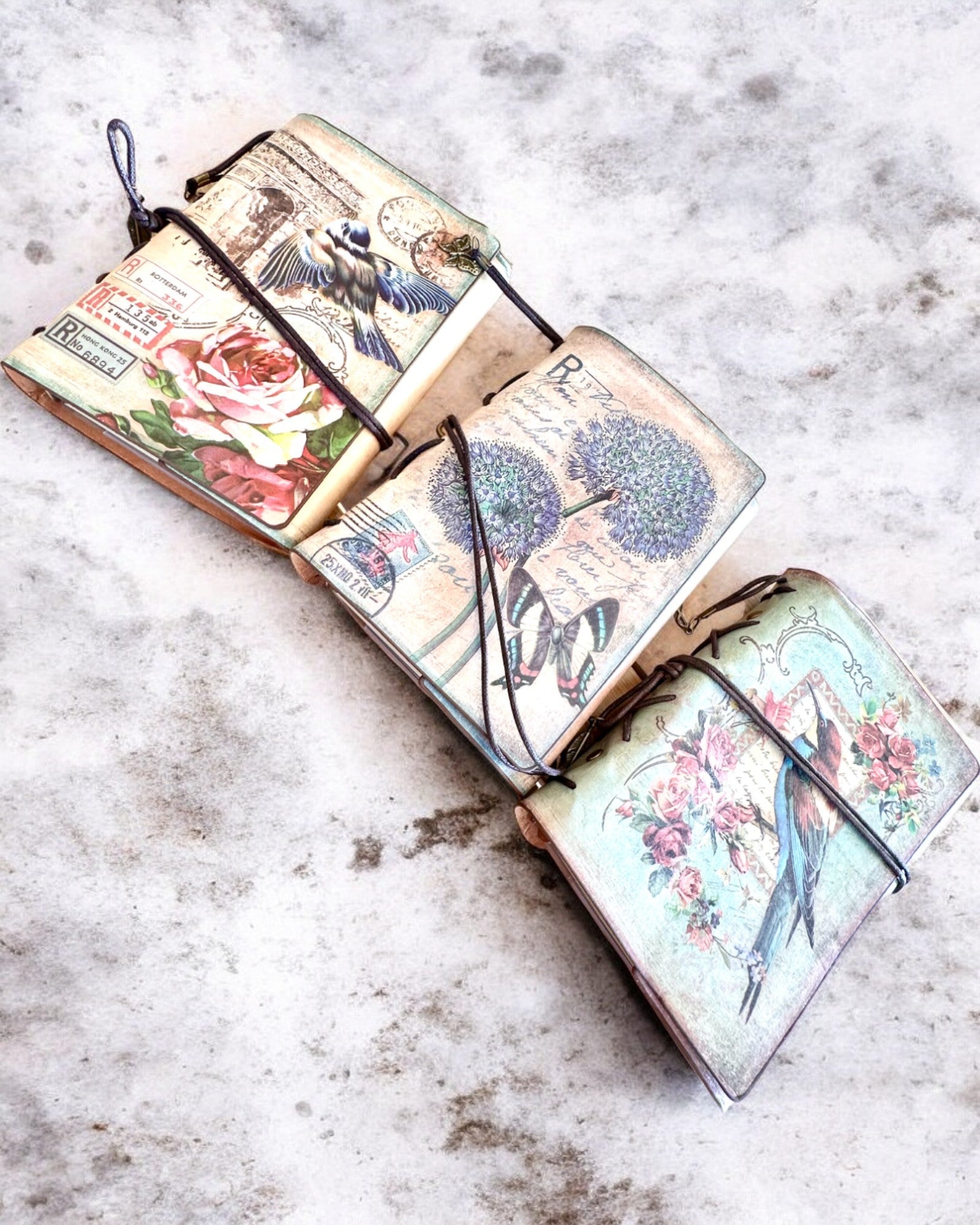 Вінтажний блокнот Memoire з персоналізованим гравіюванням - 3 дизайни на вибір, блокнот на подарунок