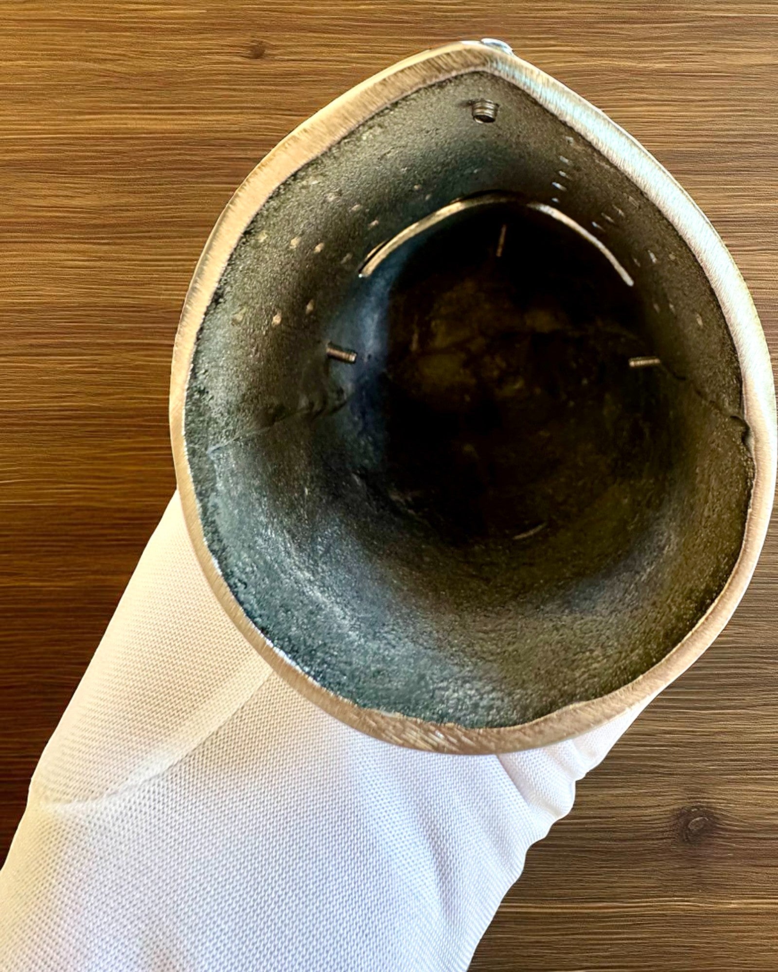 Міні Шолом Лицарський „Guardian” з латуні – ручної роботи, 12 см, можливість персоналізації гравіюванням на подарунок