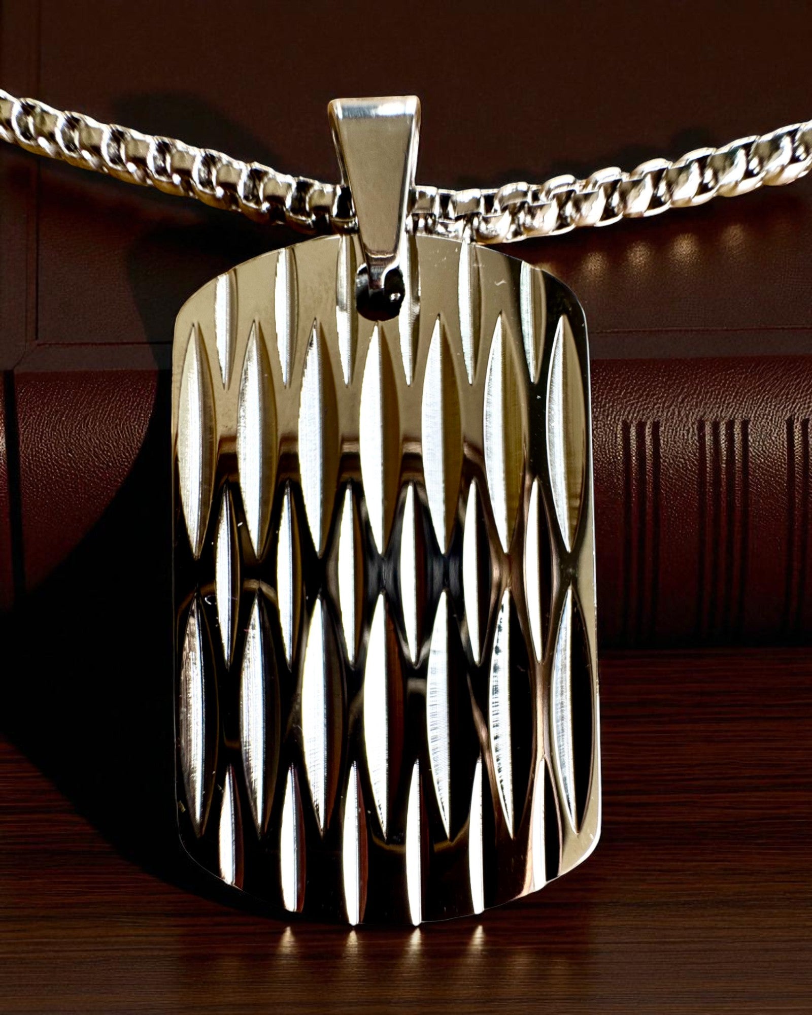 Naszyjnik męski Dog Tag „SteelVision” – stal nierdzewna, 15 wariantów, personalizacja grawerem