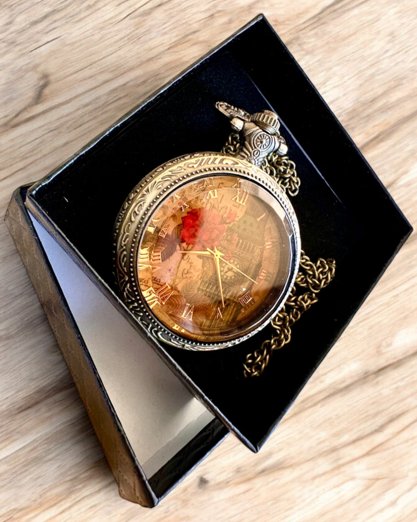 Kapesní hodinky "Vintage Charm" personalizace gravírováním jako dárek