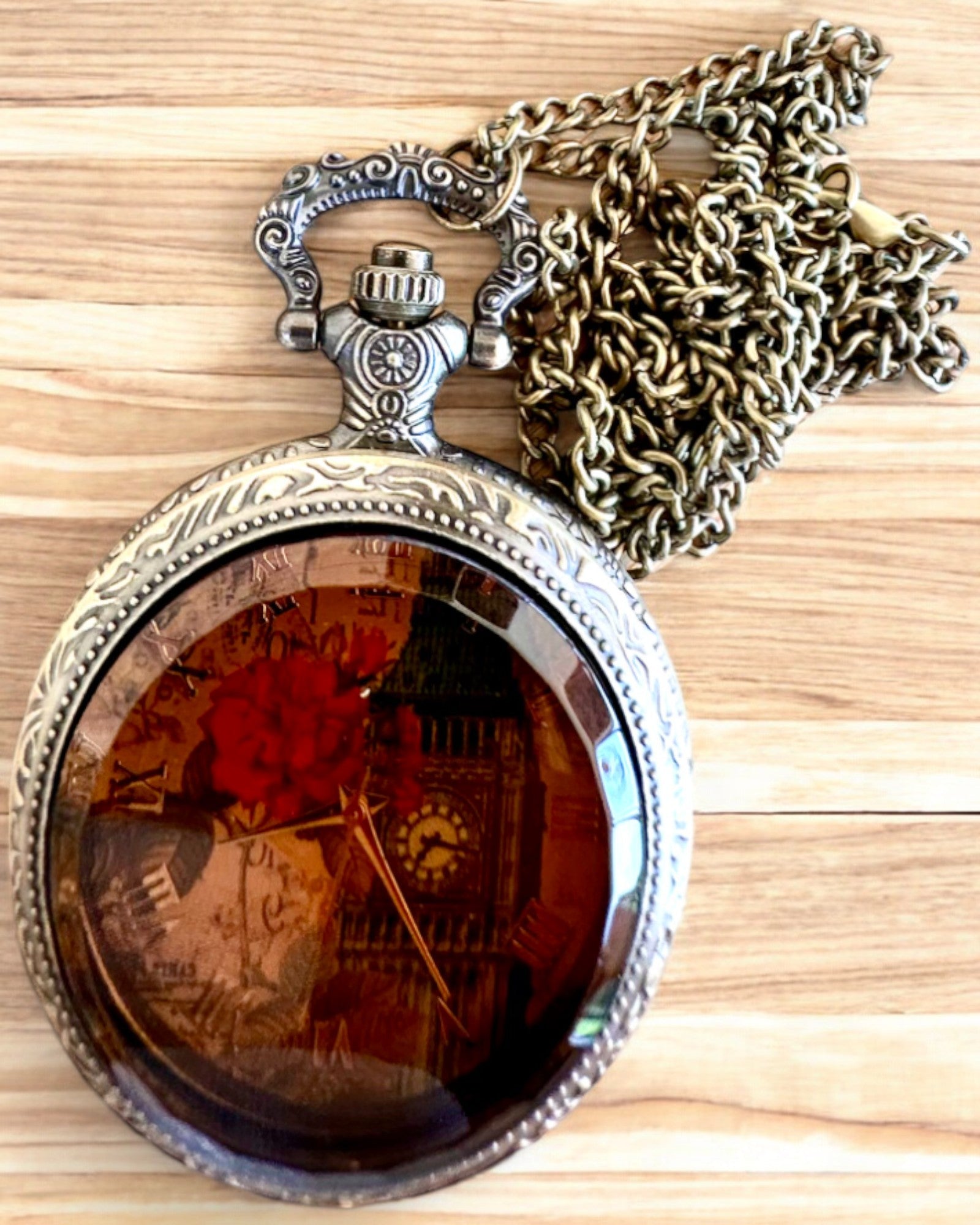 Kapesní hodinky "Vintage Charm" personalizace gravírováním jako dárek