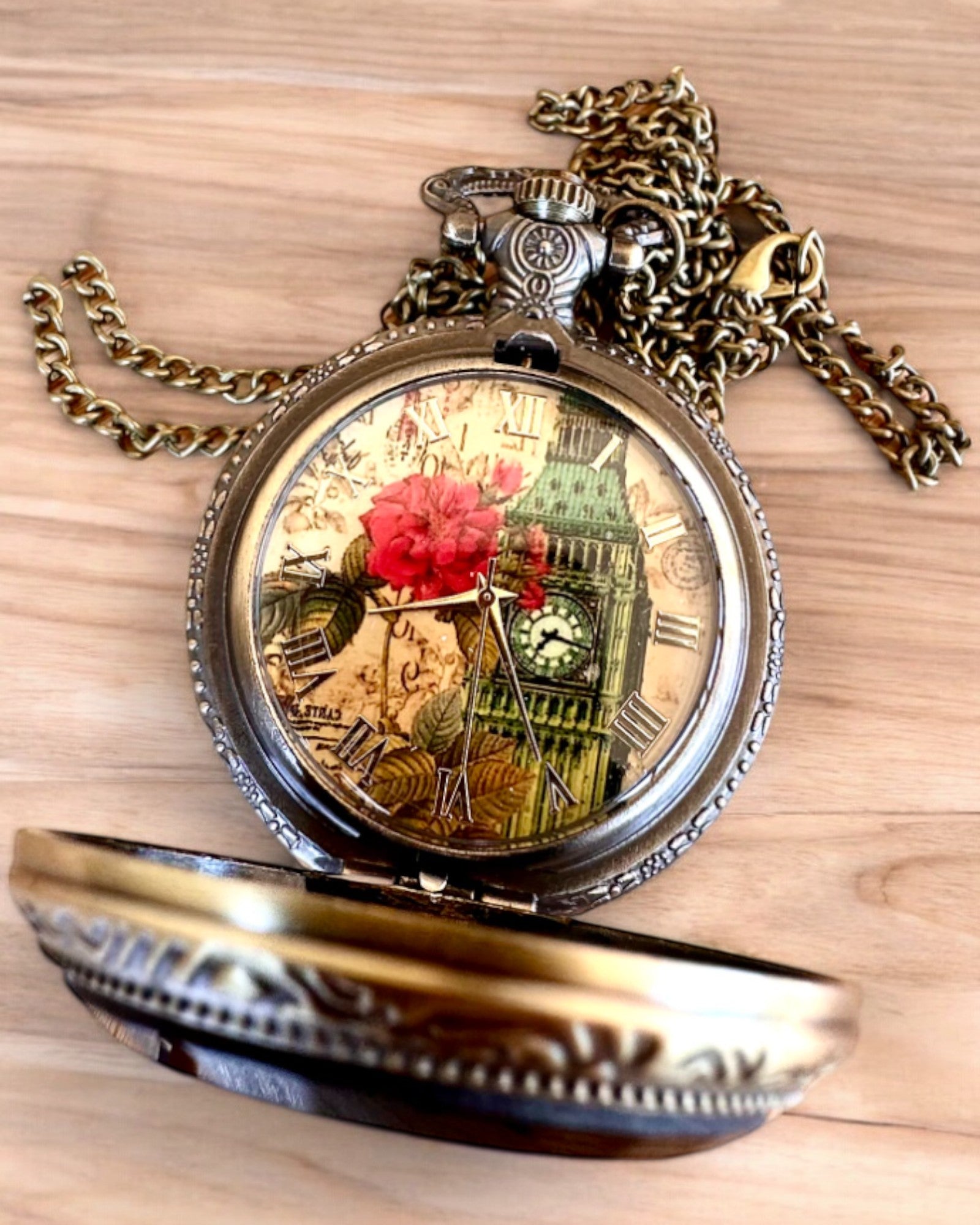 Kapesní hodinky "Vintage Charm" personalizace gravírováním jako dárek
