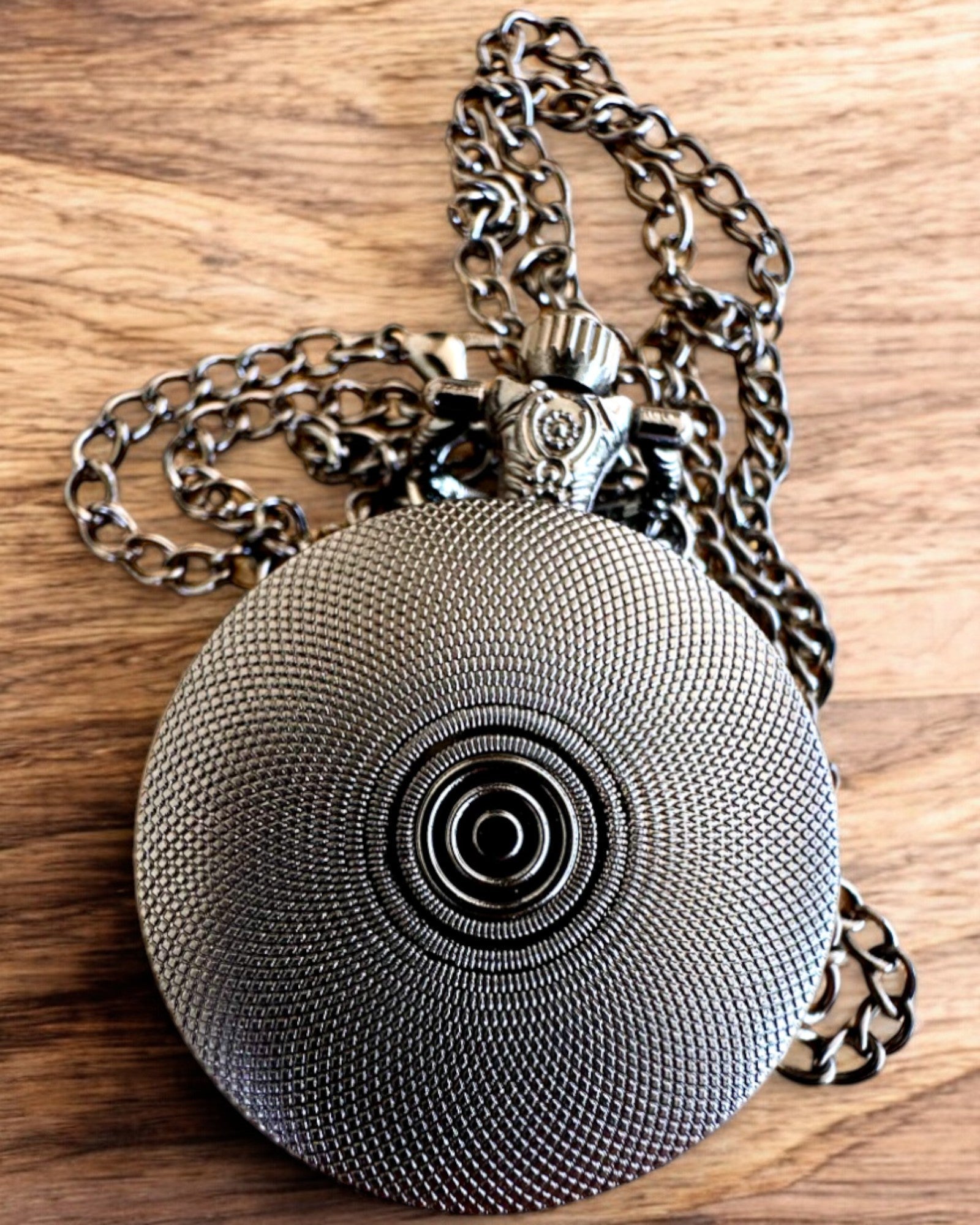 Pocket watch "Róża Mroku" - stainless steel, with engraving option for a gift