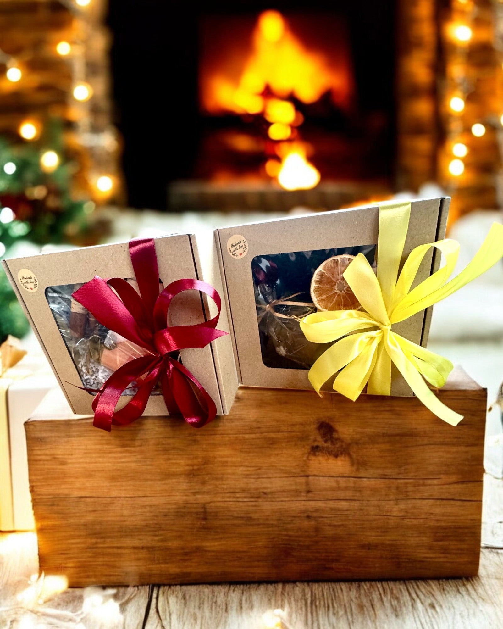 Intenční sójová svíčka 250 ml s přírodním kamenem – vyberte si svou energii: citrín nebo granát, personalizace gravírováním jako dárek