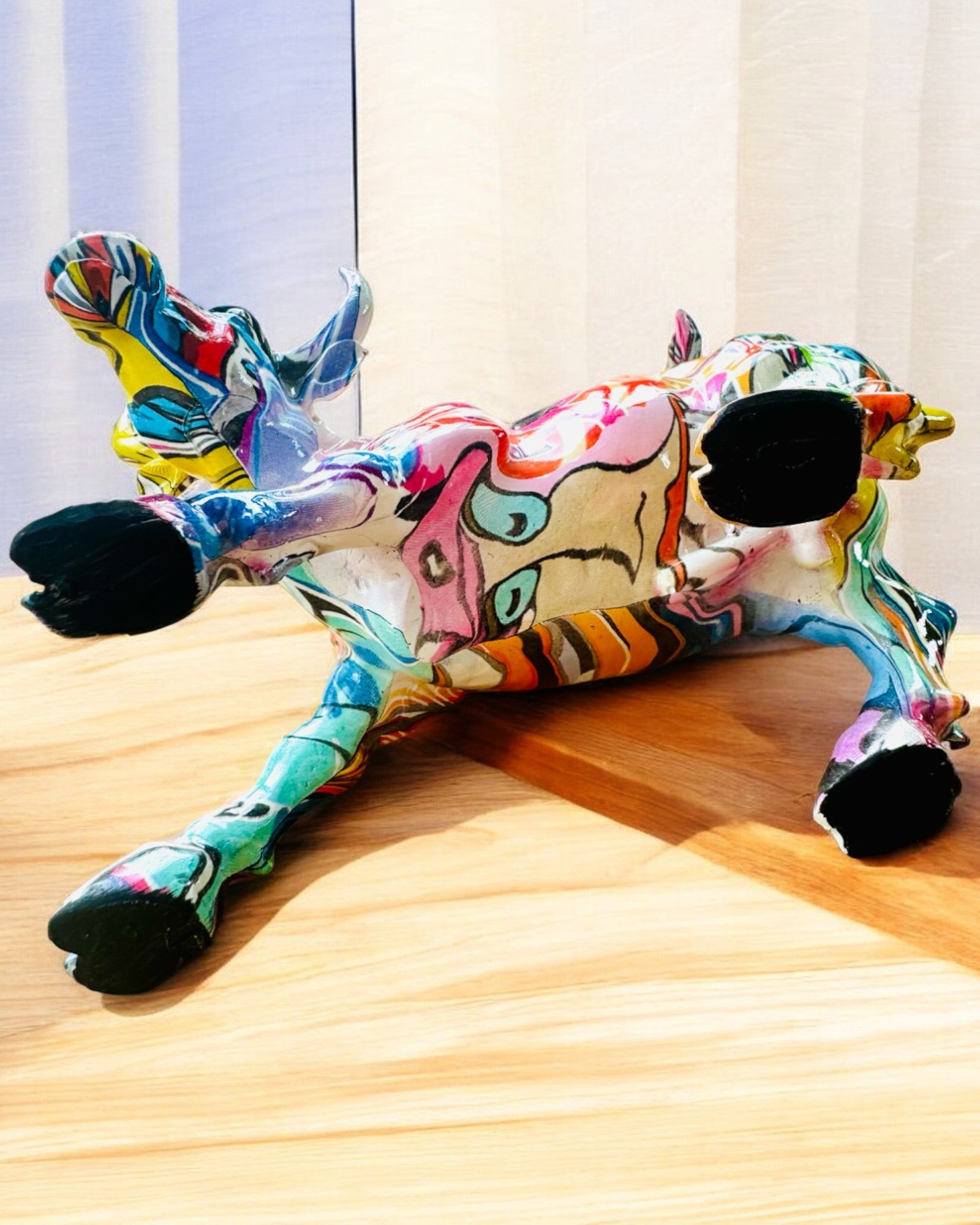 Decorative Bull Sculpture "BullArt" – Unique Art with Engraving Option - 4 Color Variants, for Personalized Gift