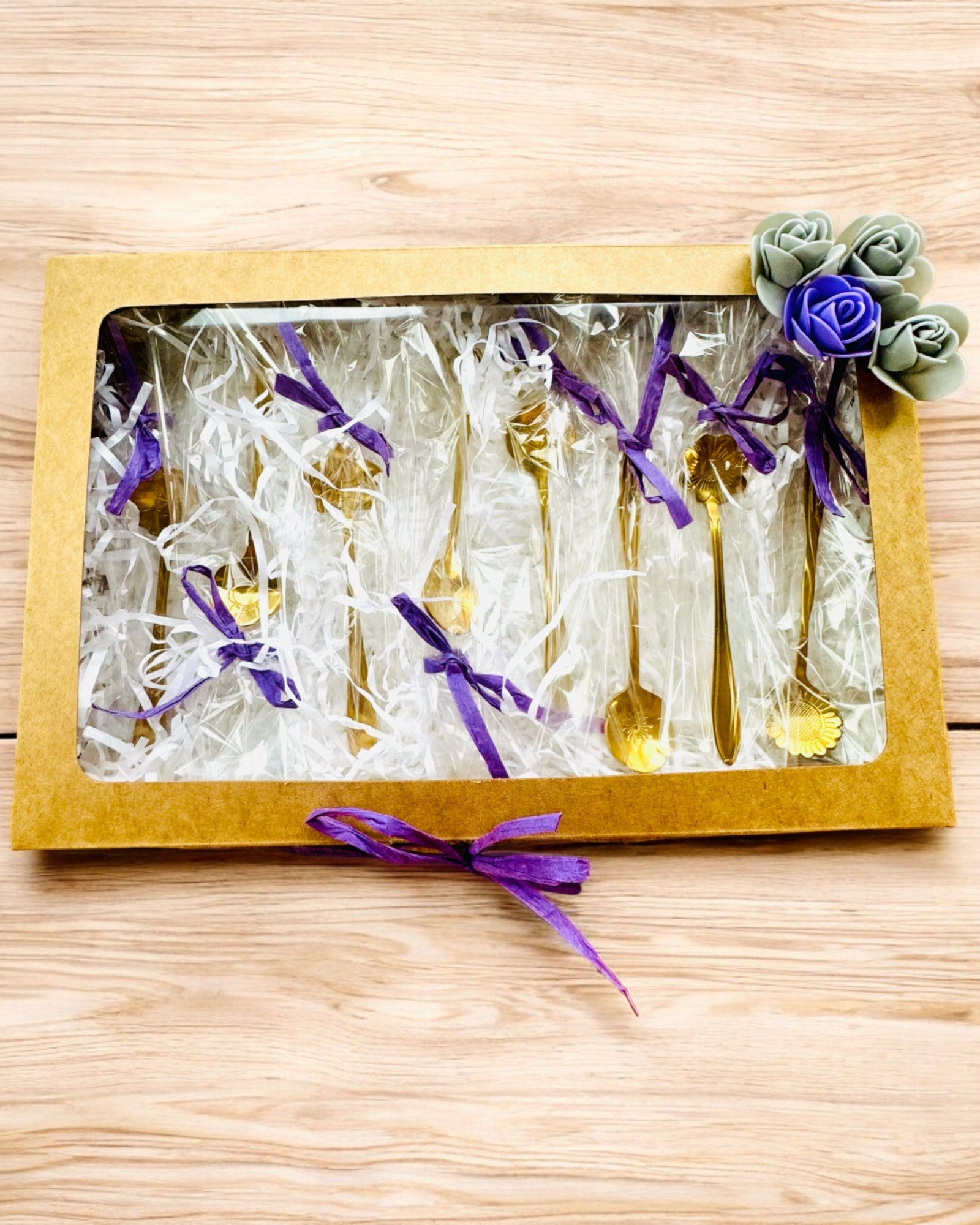 Sada lžiček "Květinová rapsodie" - personalizace gravírováním jako dárek, 2 varianty na výběr