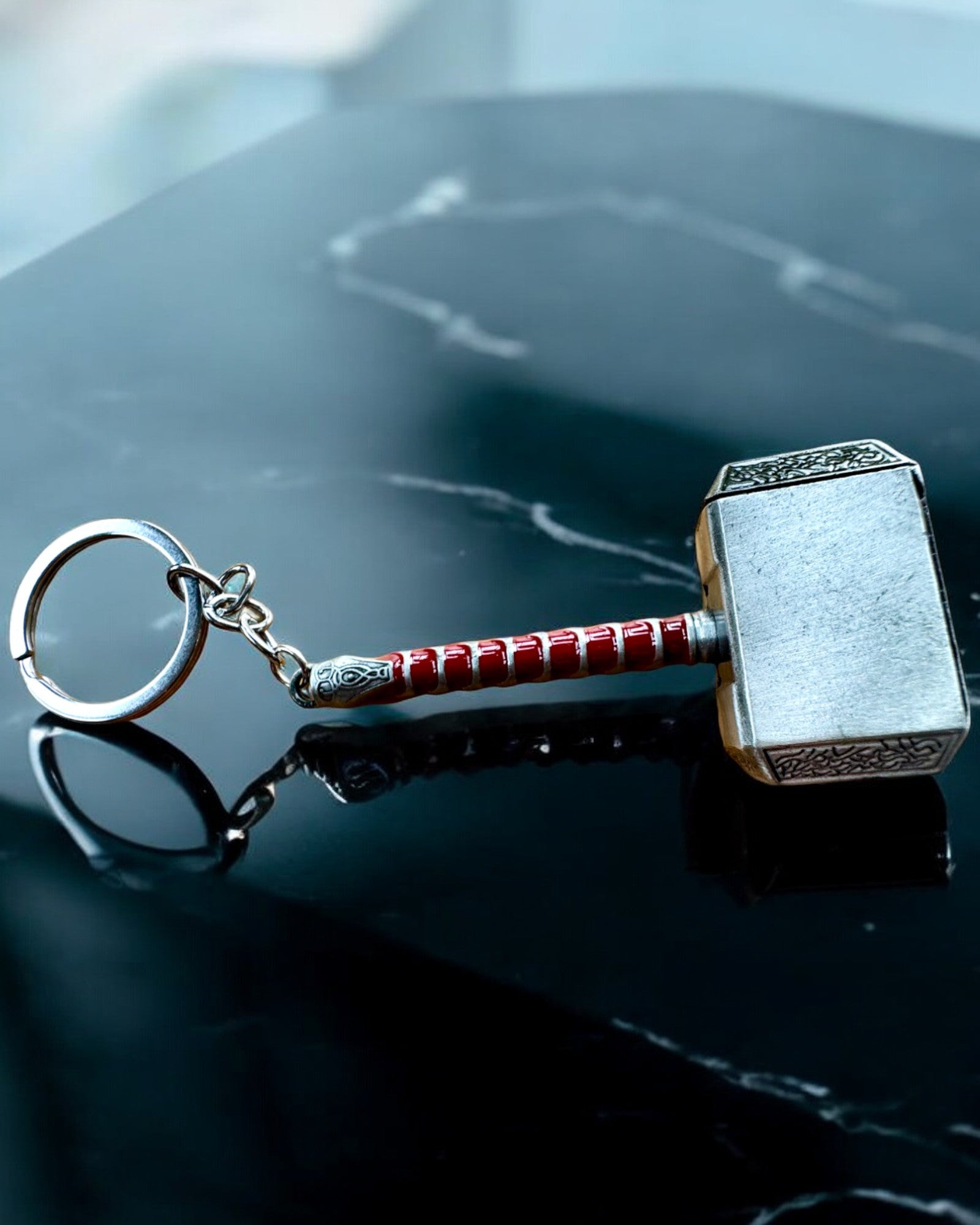 Thor's Hammer - Power Keychain, customizable with engraving for a gift