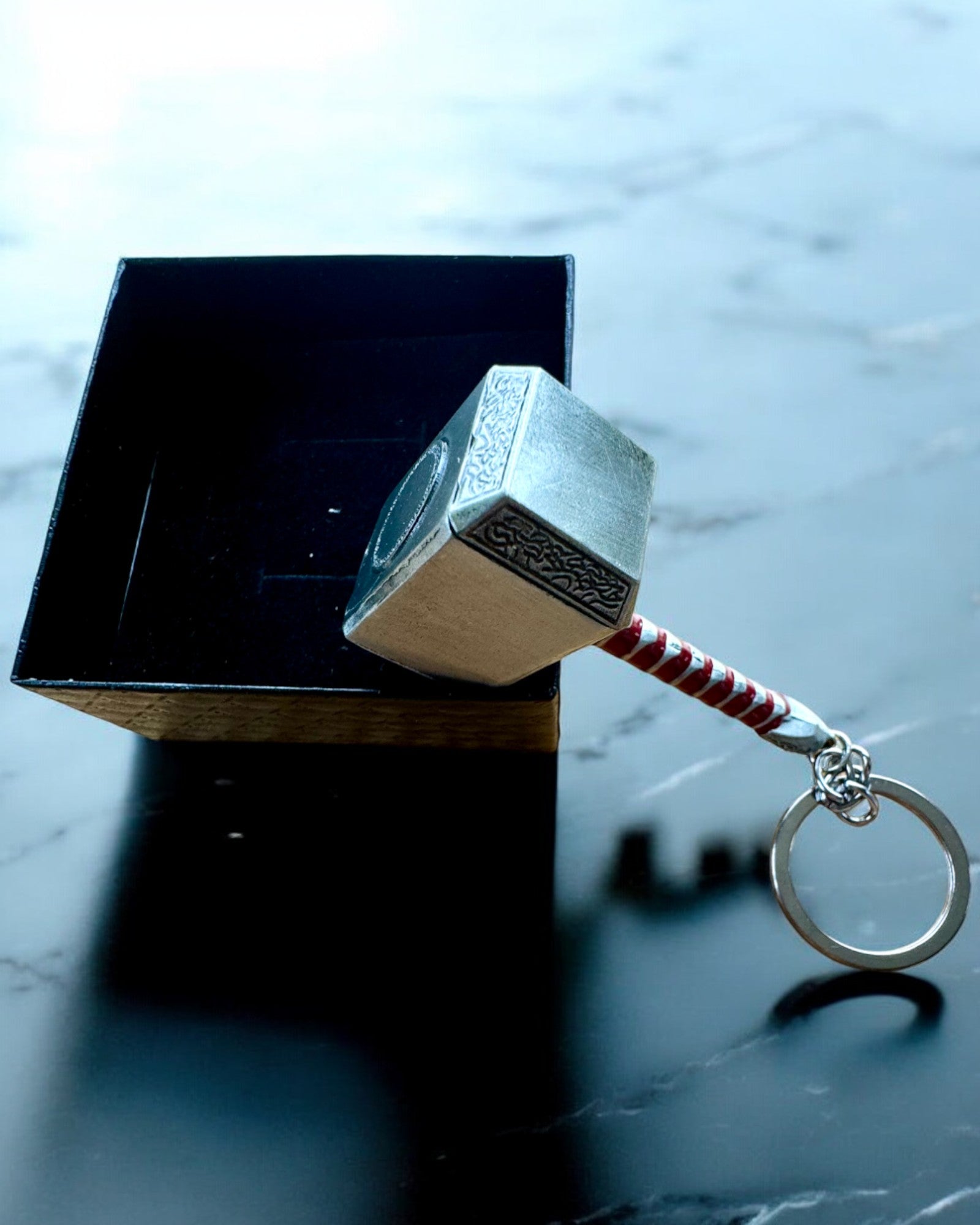 Thor's Hammer - Power Keychain, customizable with engraving for a gift