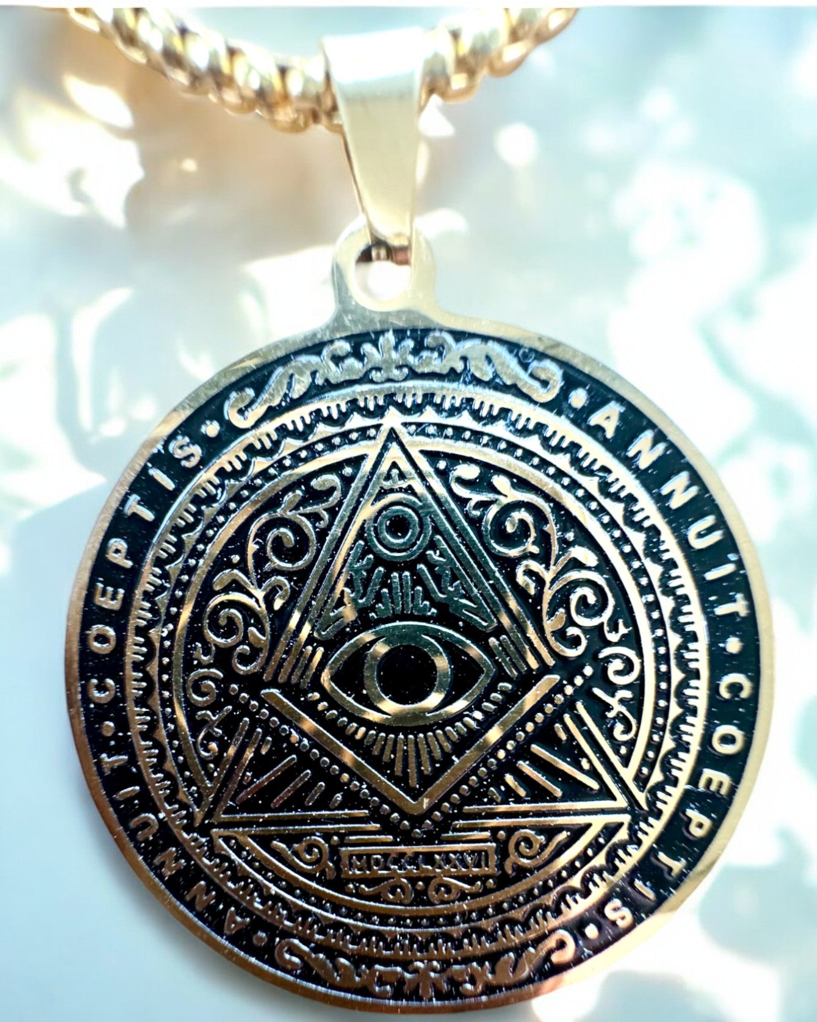 Amulet of Mysterious Power - Necklace with Engraving, 2 color variants to choose from