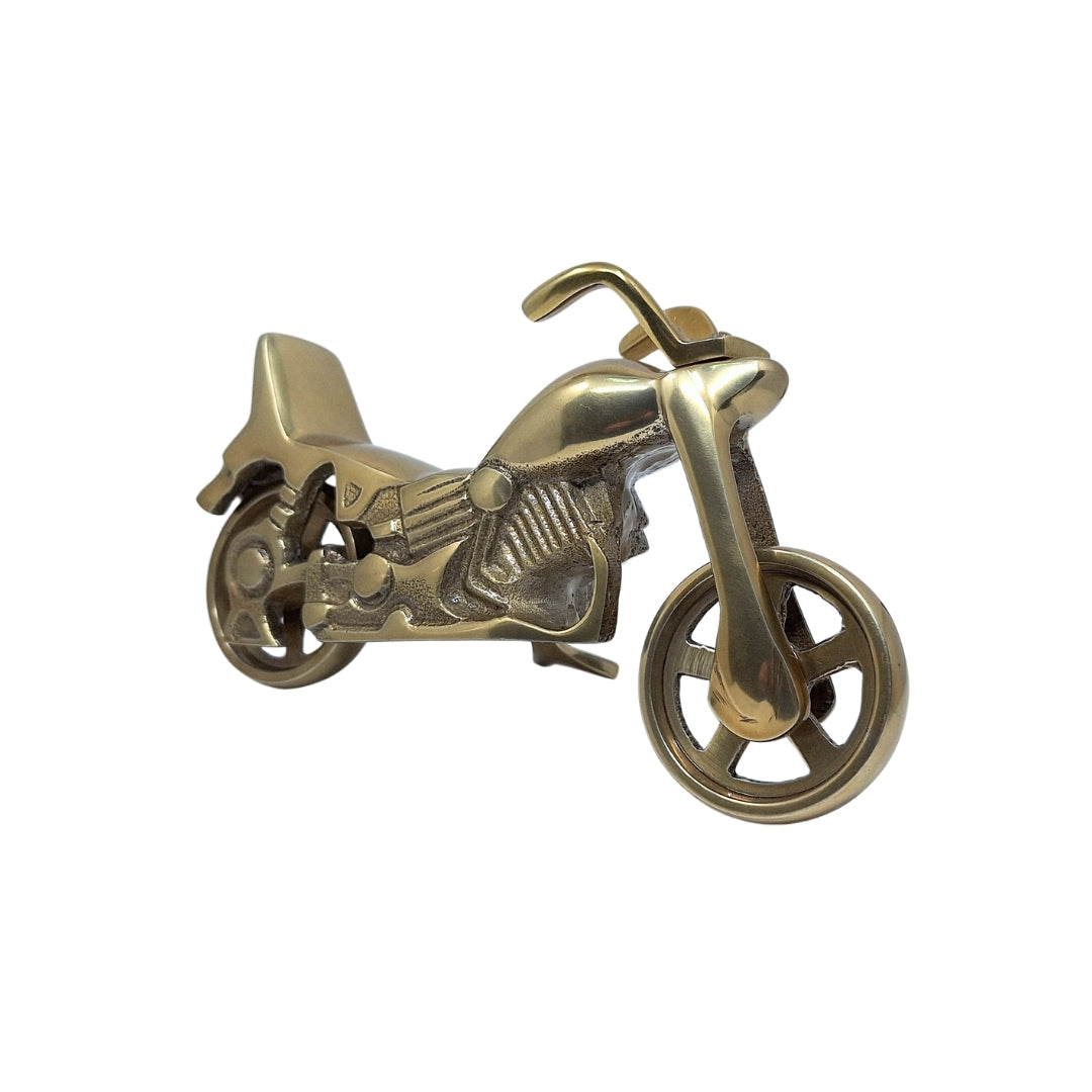 Model Motocykla N-2784 z możliwością personalizacji grawerem – Antyczny mosiądz, 23 x 14 cm