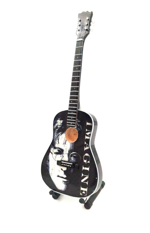 Mini Gitara Dekoracyjna Johna Lennona The Beatles 24 cm z Personalizowanym Grawerem