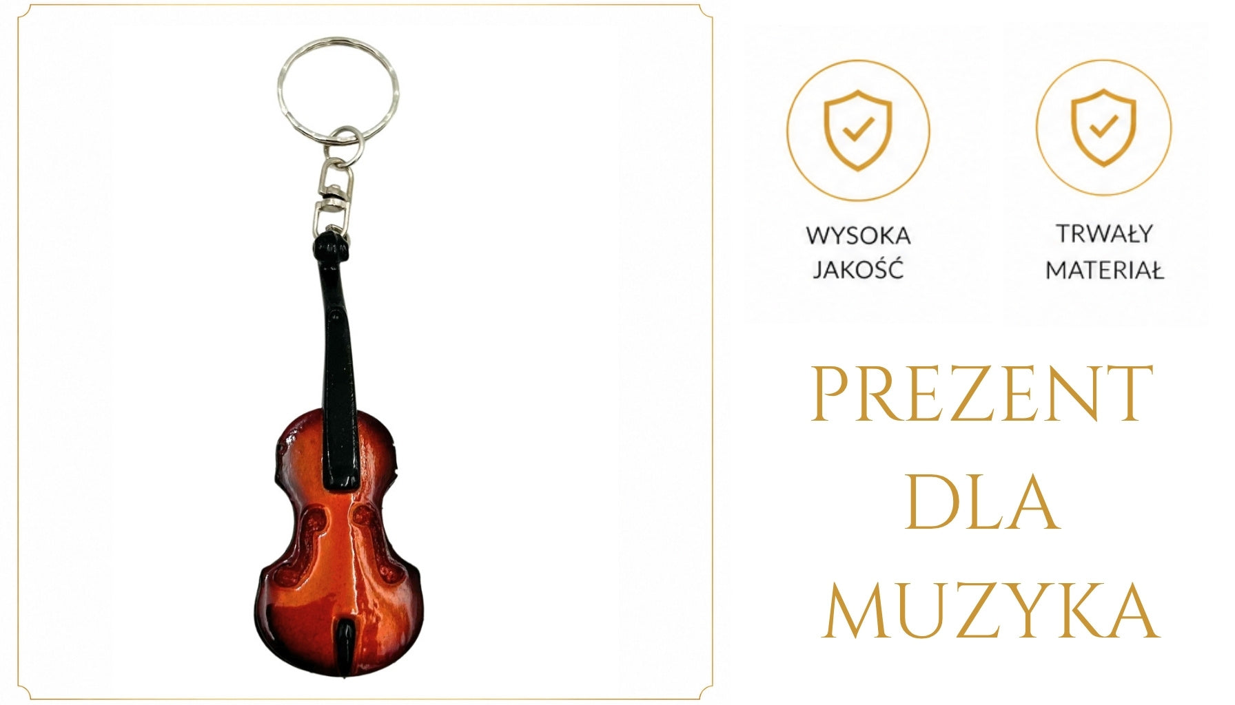 Přívěsek na klíče housle - ECK-0887