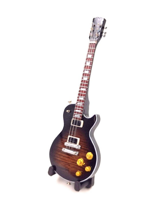 Mini gitara 15cm w stylu Slash z mahoniowego drewna