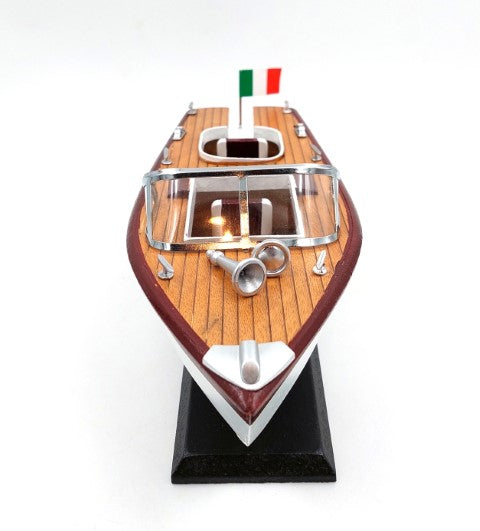 Reeva motorboat wooden model 35x11x13 cm