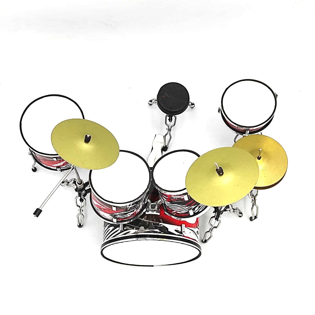 Mini perkusja kolekcjonerska MDR-0312 z możliwością personalizacji grawerem, metalowo-plastikowa, wysokość 15cm, idealny prezent dla fana muzyki