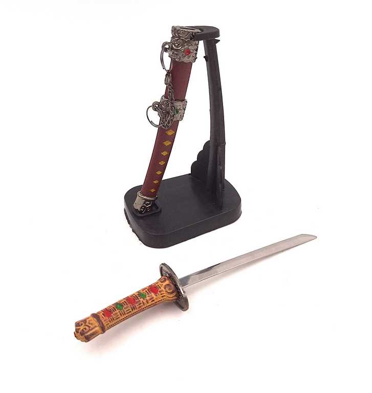 Katana - nóż do papieru SW-199 z możliwością personalizacji grawerem, idealny na prezent, wysokość 18 cm, dekoracyjna pochwa w zestawie