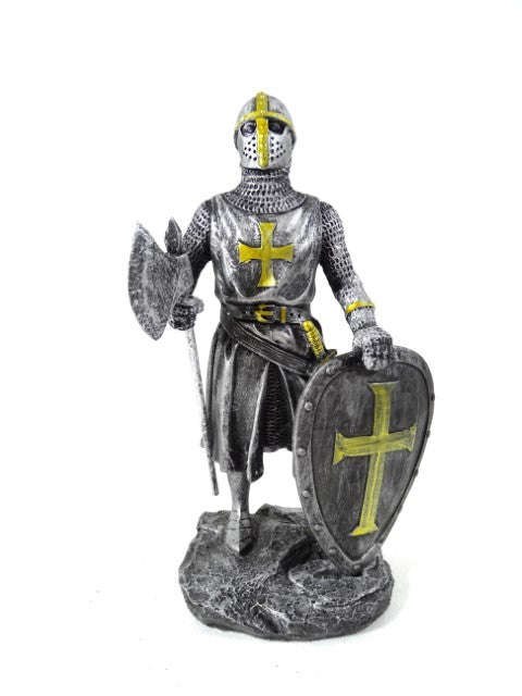 Knight figurine - crusader 18 cm with the option of personalized engraving