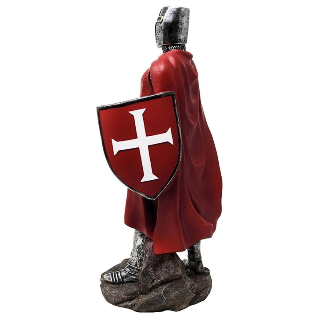 Figurka křižáckého rytíře z polyresinu, 30 cm, s možností personalizace rytinou