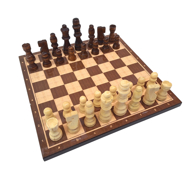 Drewniane Szachy Klasyczne 27 x 27 cm z Personalizowanym Grawerem