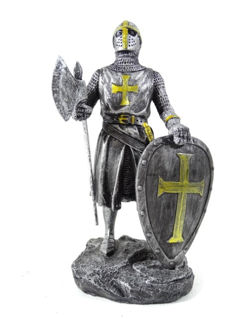 Knight figurine - crusader 18 cm with the option of personalized engraving