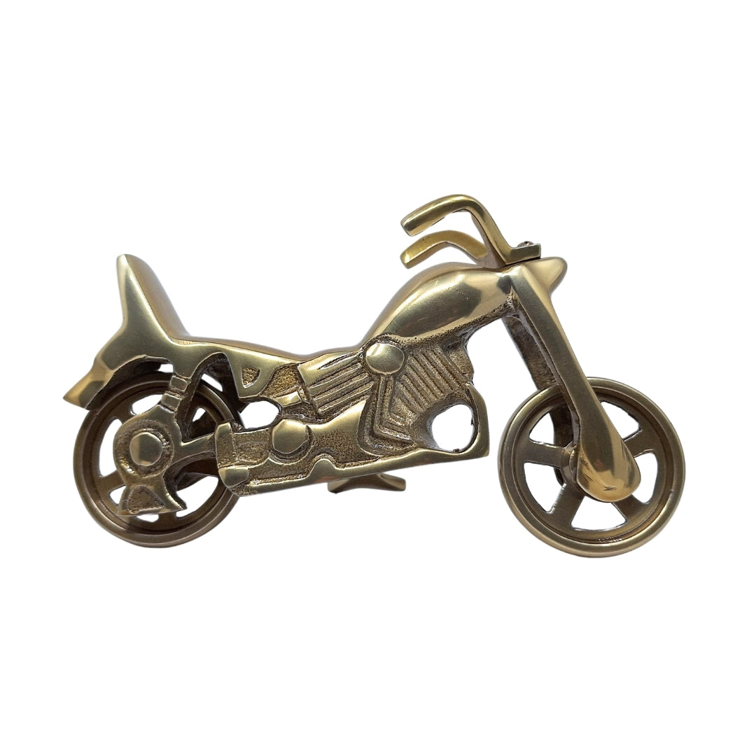 Model Motocykla N-2784 z możliwością personalizacji grawerem – Antyczny mosiądz, 23 x 14 cm