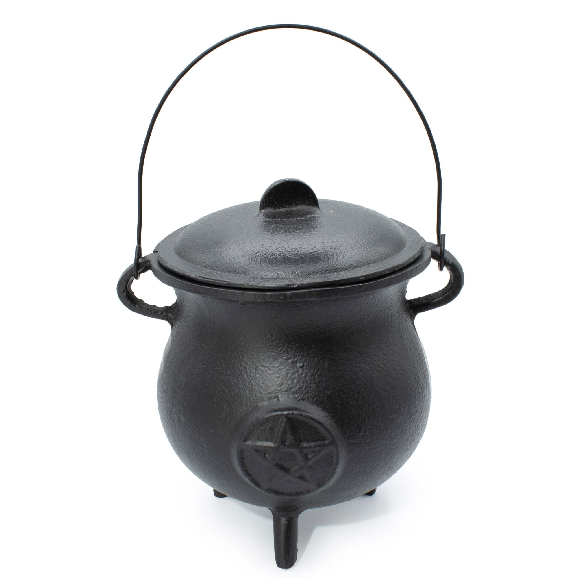 Mocný litinový kotlík s pentagramem 23x18 cm, 4500 g
