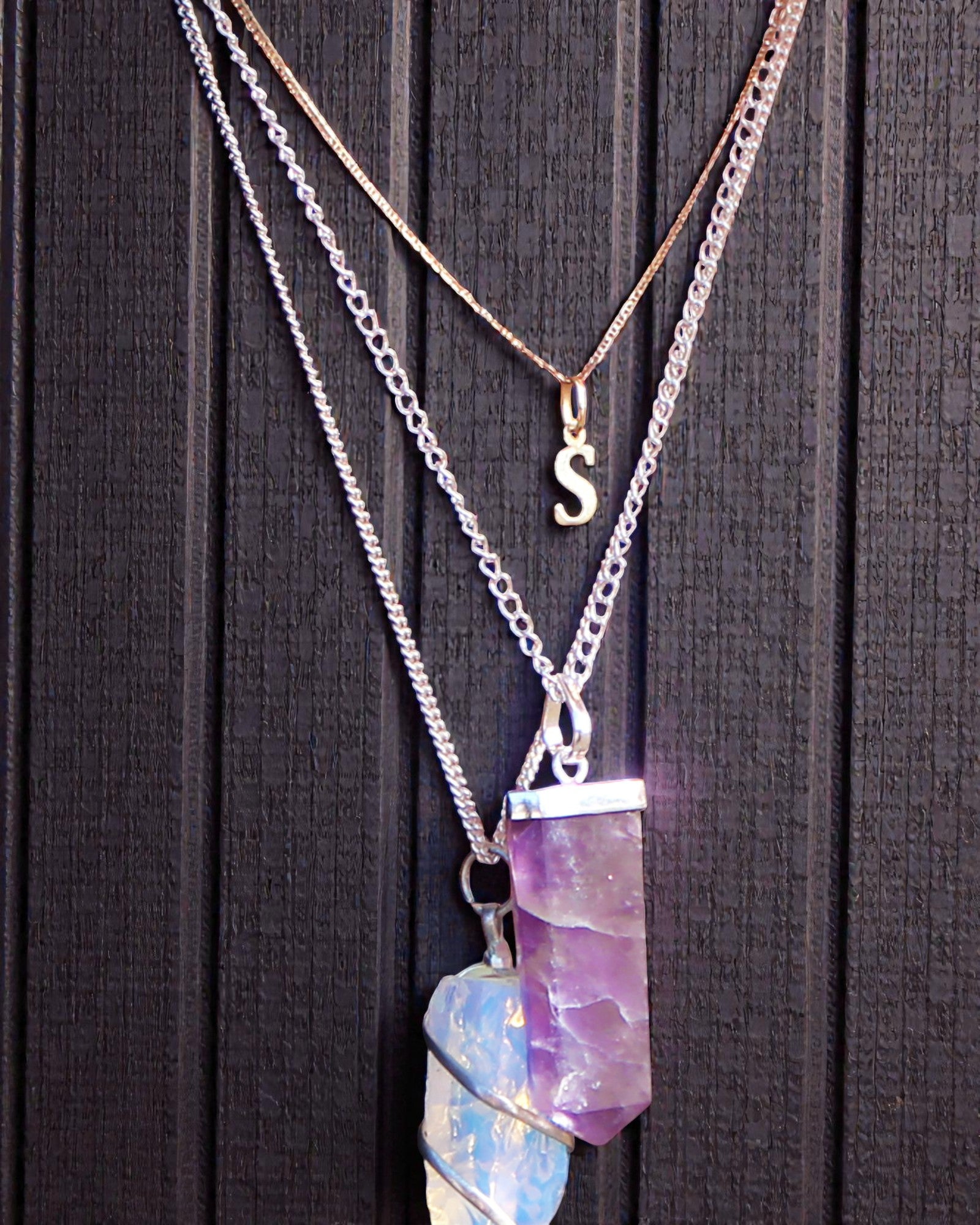 Crystal Ray – Pandantiv plat din cristal de stâncă, în șlefuire de cristal