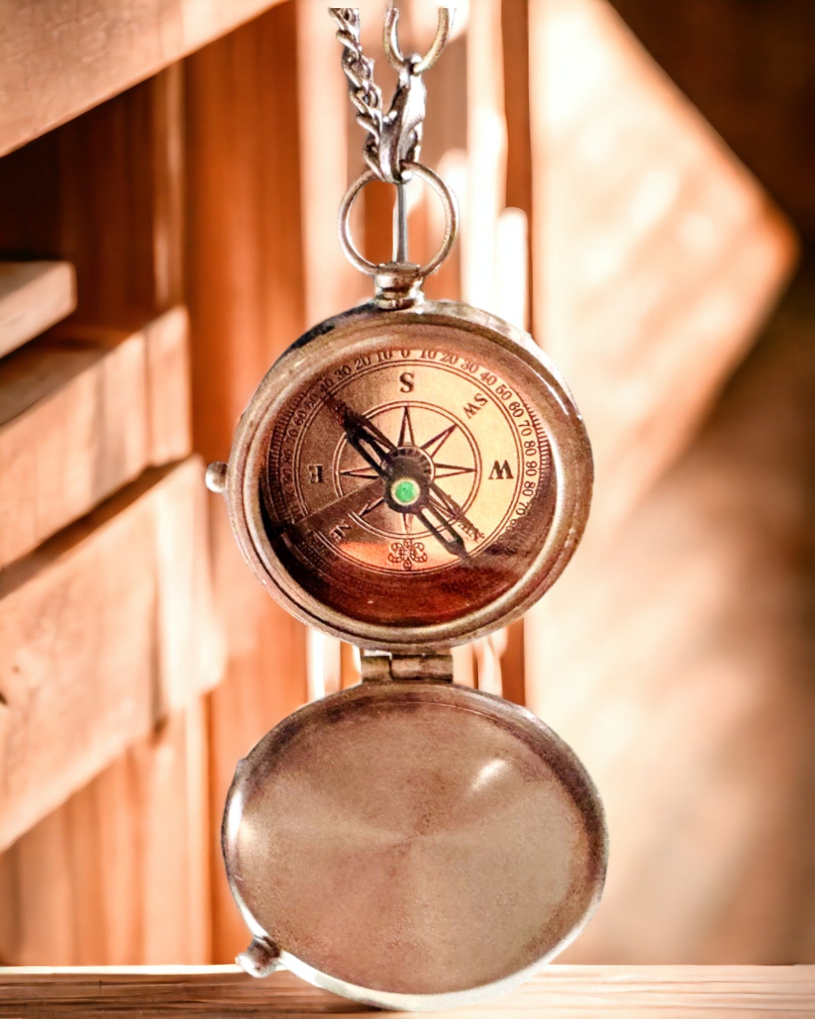 Indický Kompas „Odysseus“ – Retro Průzkumnická Perla s Možností Gravírování