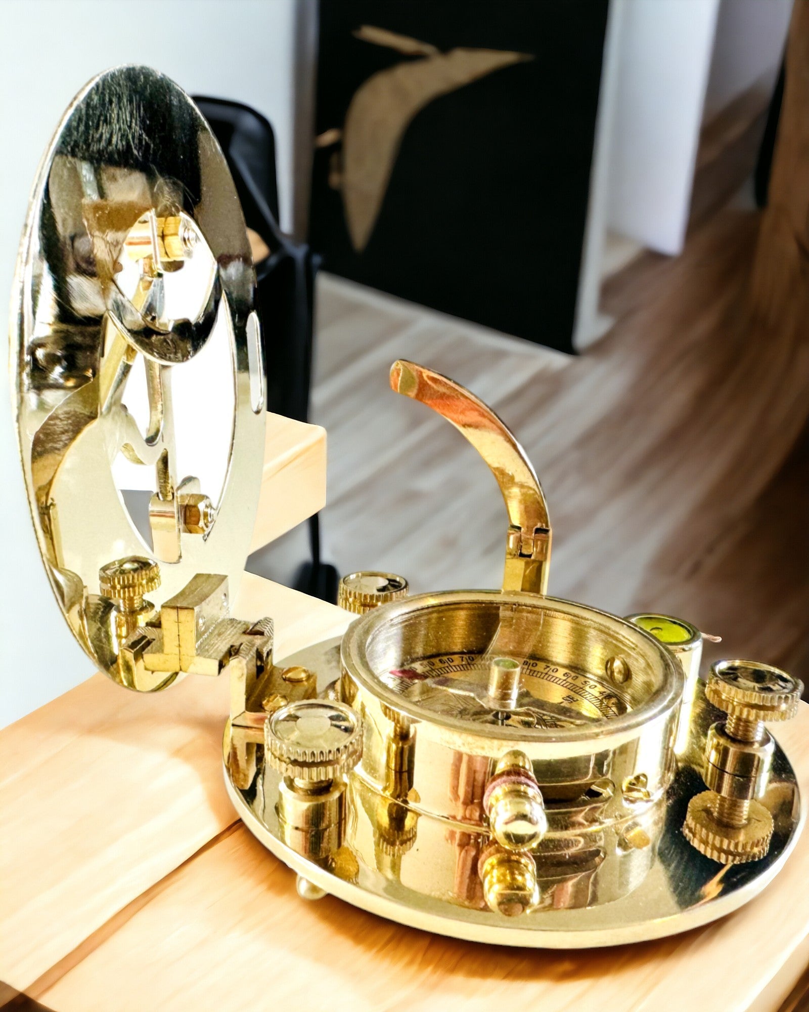 Námořní kompas se sextantem a možností personalizace - Námořní XL