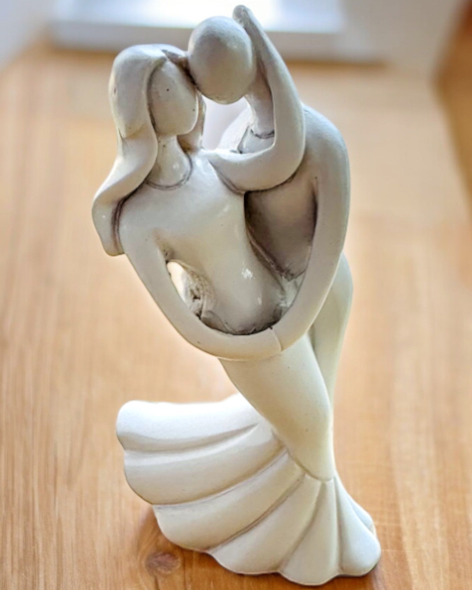 Elegant Union - Figurină Decorativă Mică cu Opțiune de Gravare - culoare albă