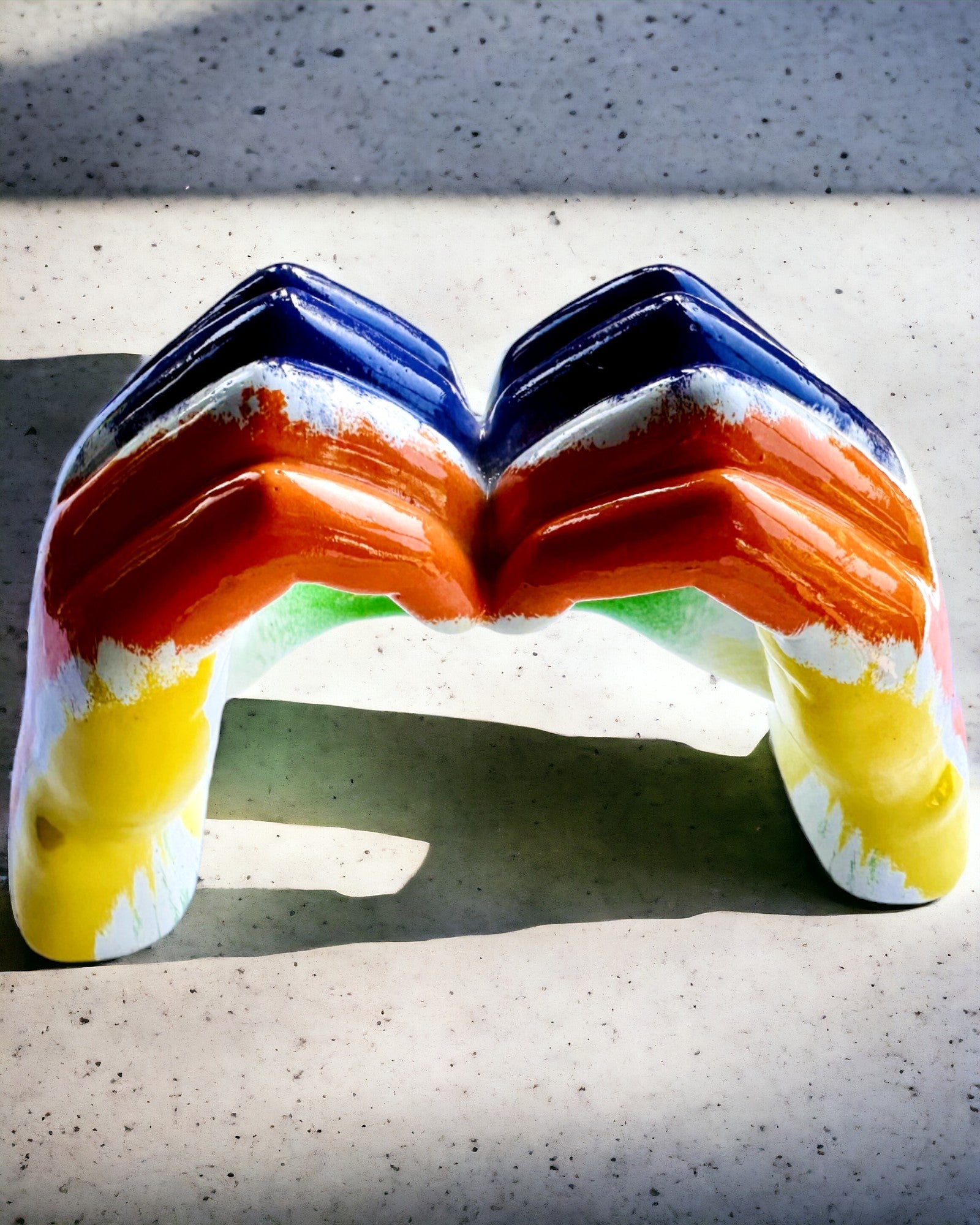 Inimă Spațială Colorată - Figurină Decorativă din Rășină cu posibilitate de personalizare, pentru cadou