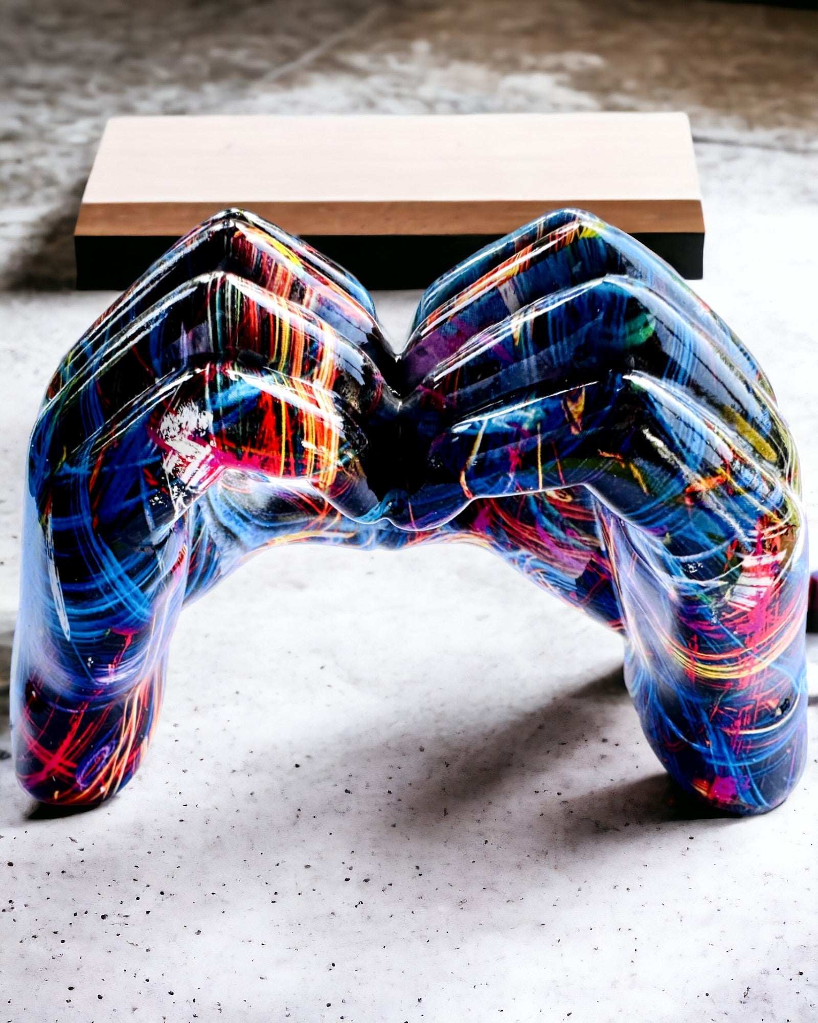 Калейдоскоп Серце – Ручна Прикраса з Смоли з Можливістю Гравіювання