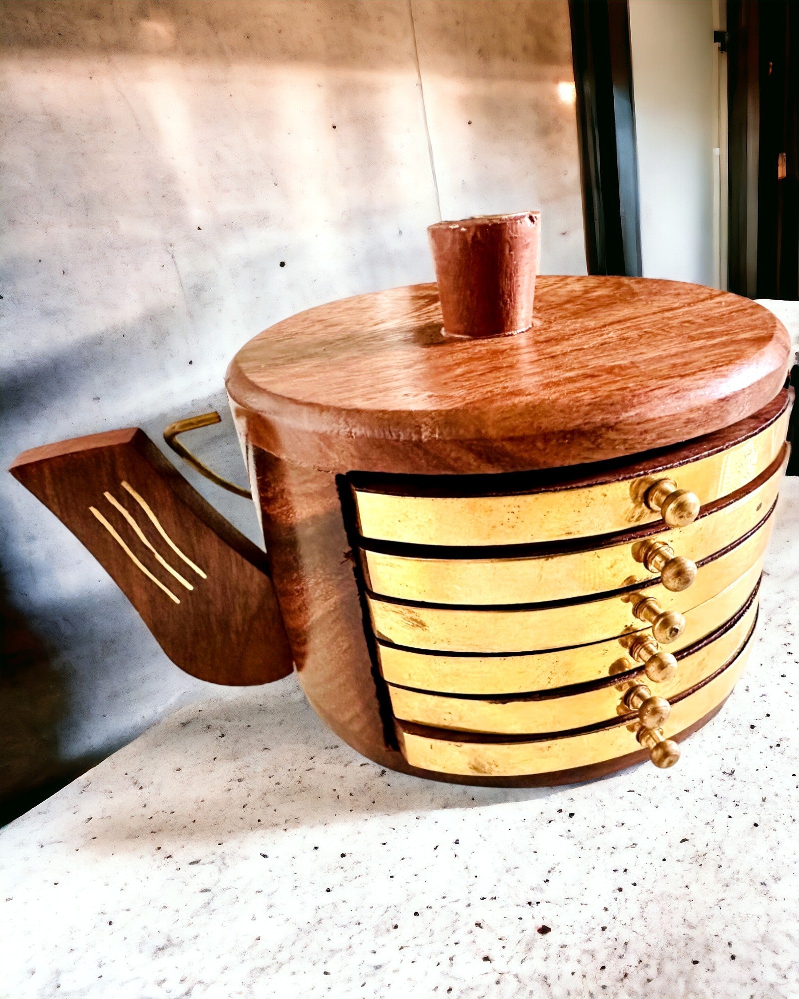 Ретро дерев'яний "Чайник" з опцією гравіювання