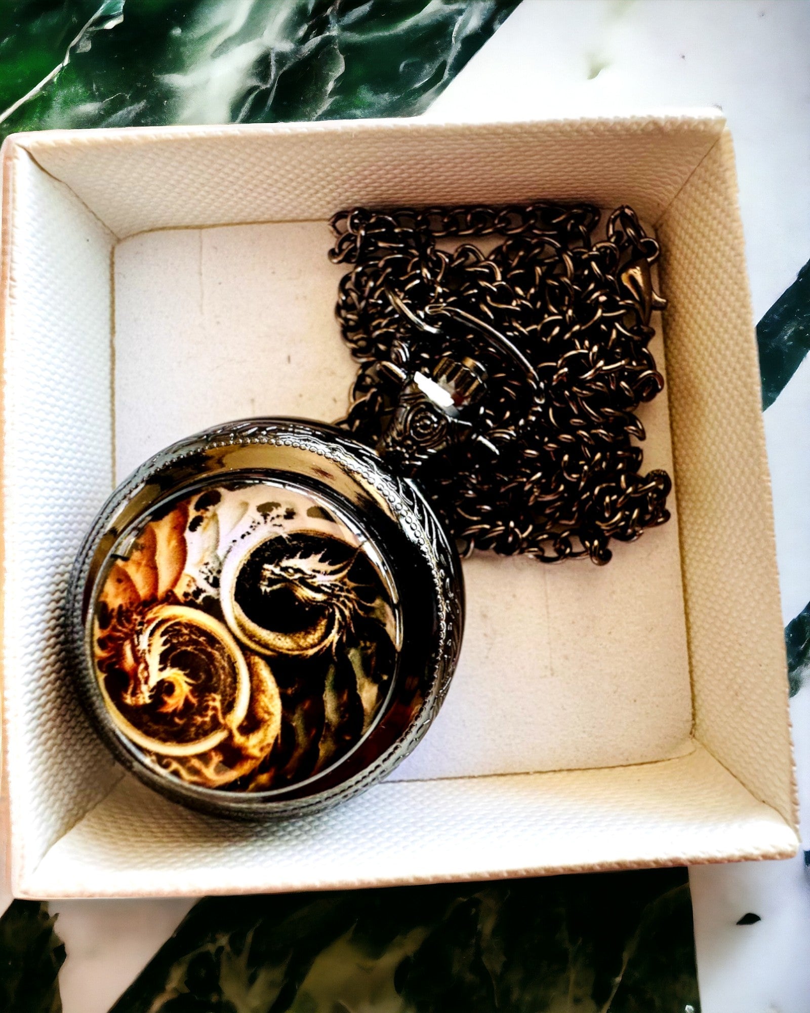 Kapesní hodinky "Dračí aura" s možností personalizace