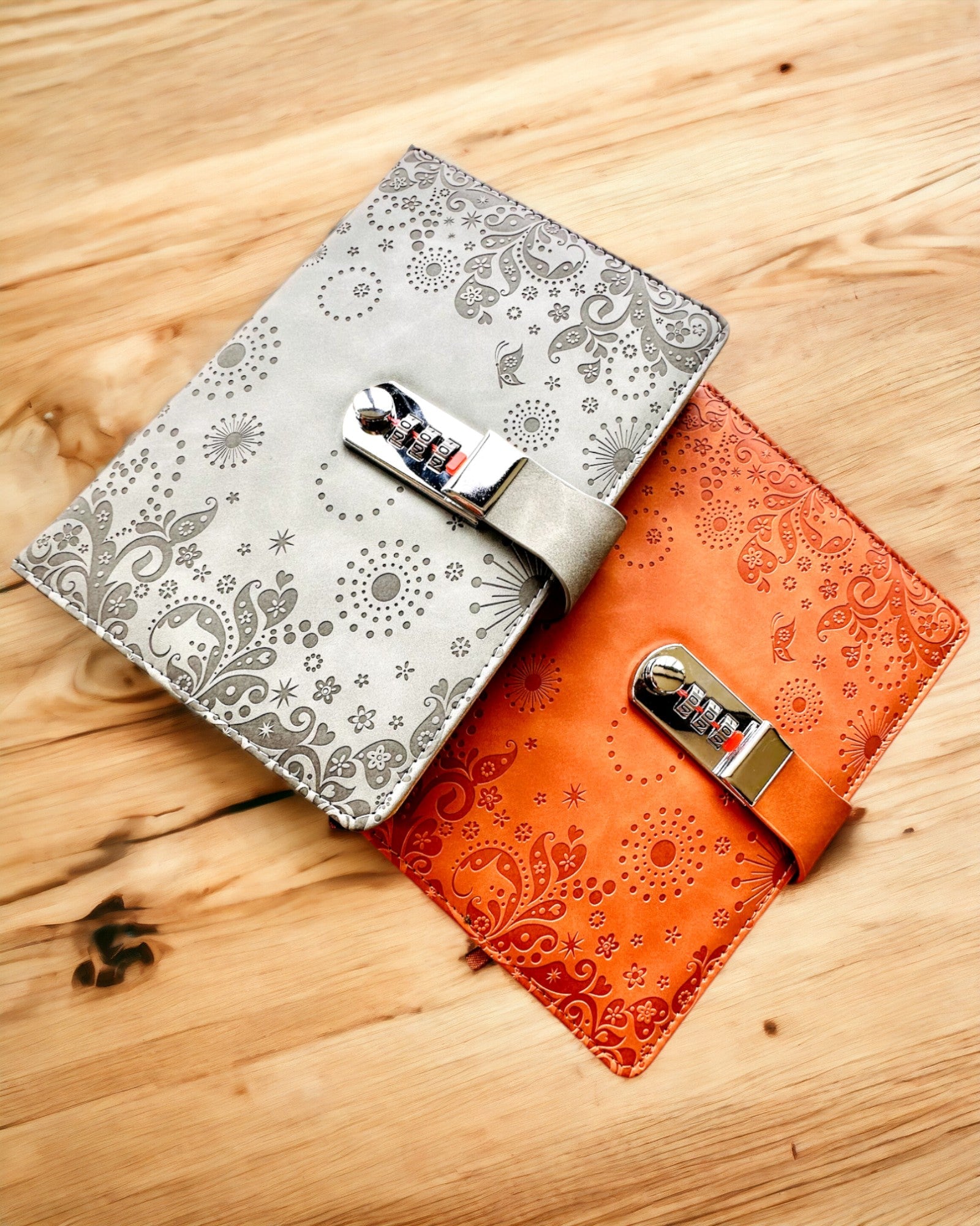 Exkluzivní zápisník, PU kůže, A5 s číselným zámkem - "Secret Journal", personalizace gravírováním