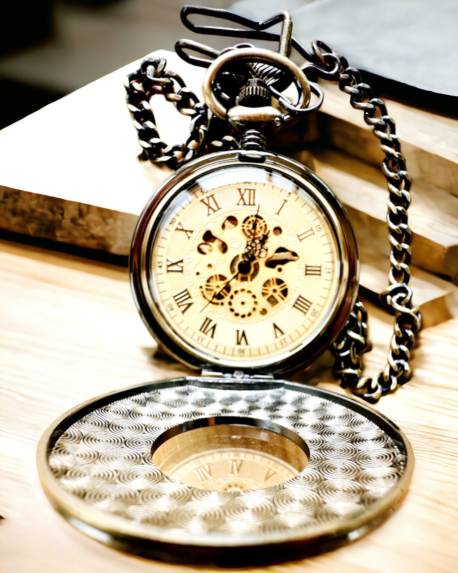 Pocket watch "Retro Elegance", customizable with engraving