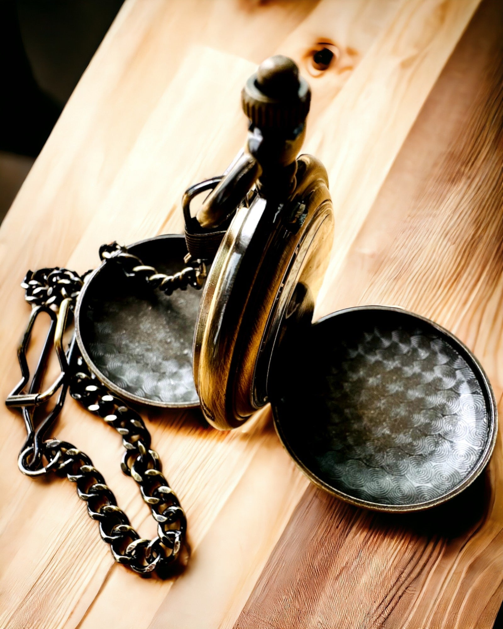 Classic pocket watch "Vintage Elegance", gold color, customizable with engraving