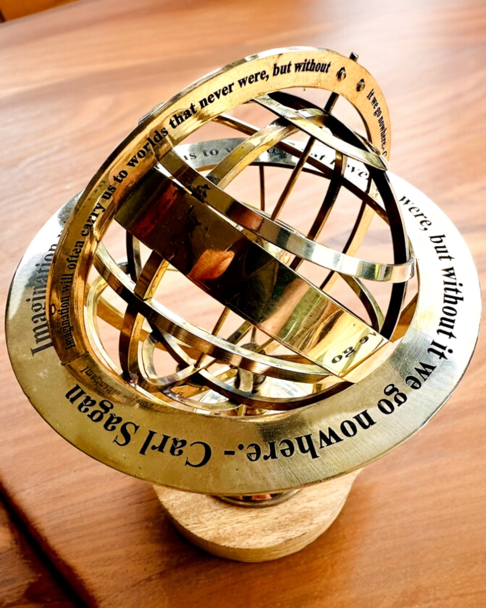 Astrolabium Artis - Handcrafted with Engraving Option, Office Decoration, Premium