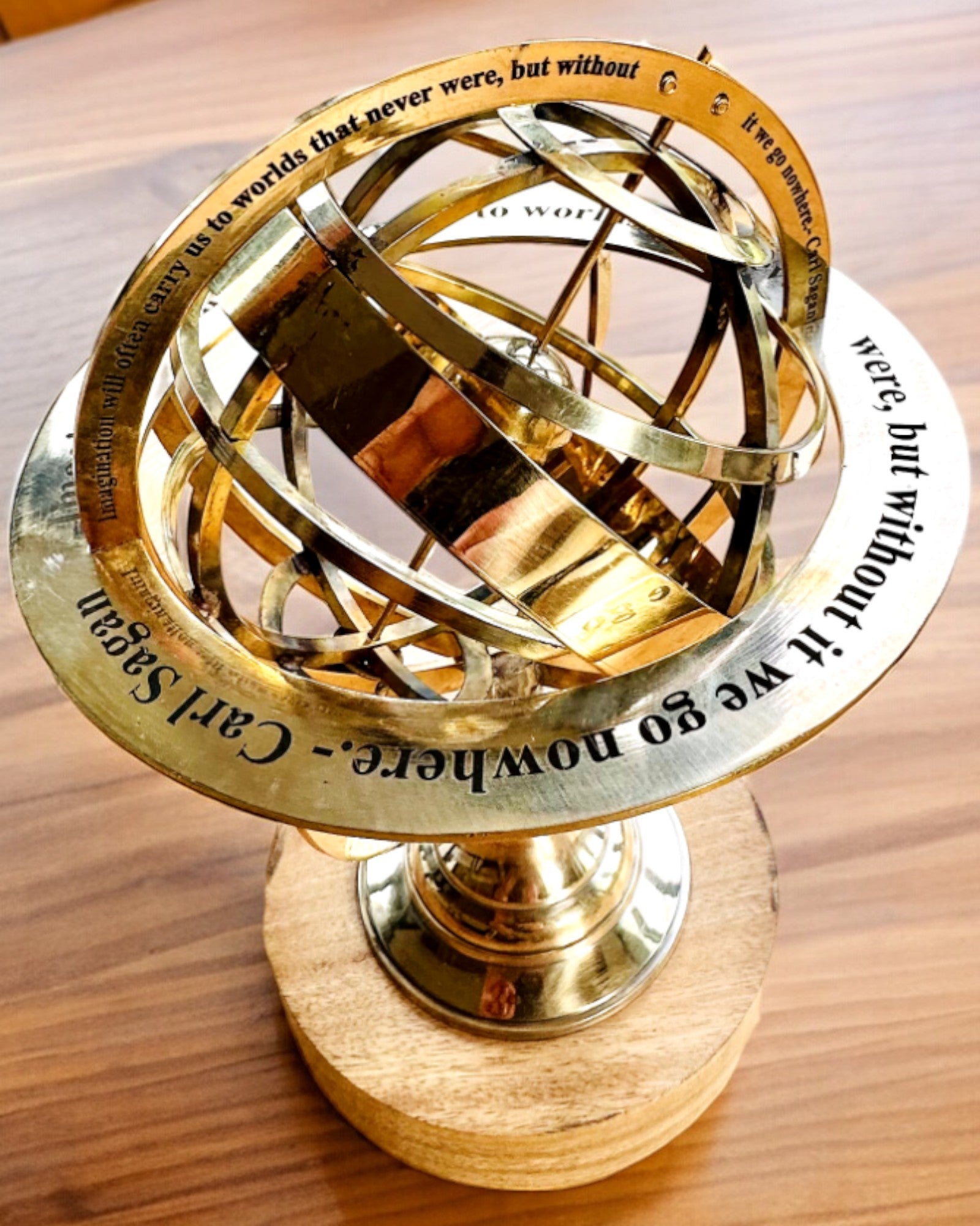 Astrolabium Artis - Handcrafted with Engraving Option, Office Decoration, Premium