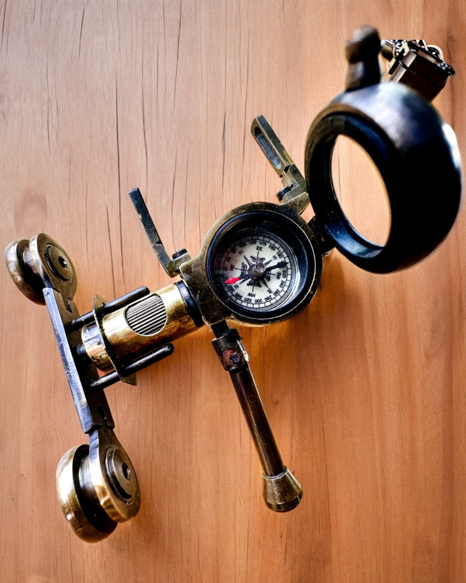 Binocular Nautica - Accesoriu Vintage Exclusiv - Realizat Manual cu Opțiune de Gravare, decorațiune pentru birou, premium