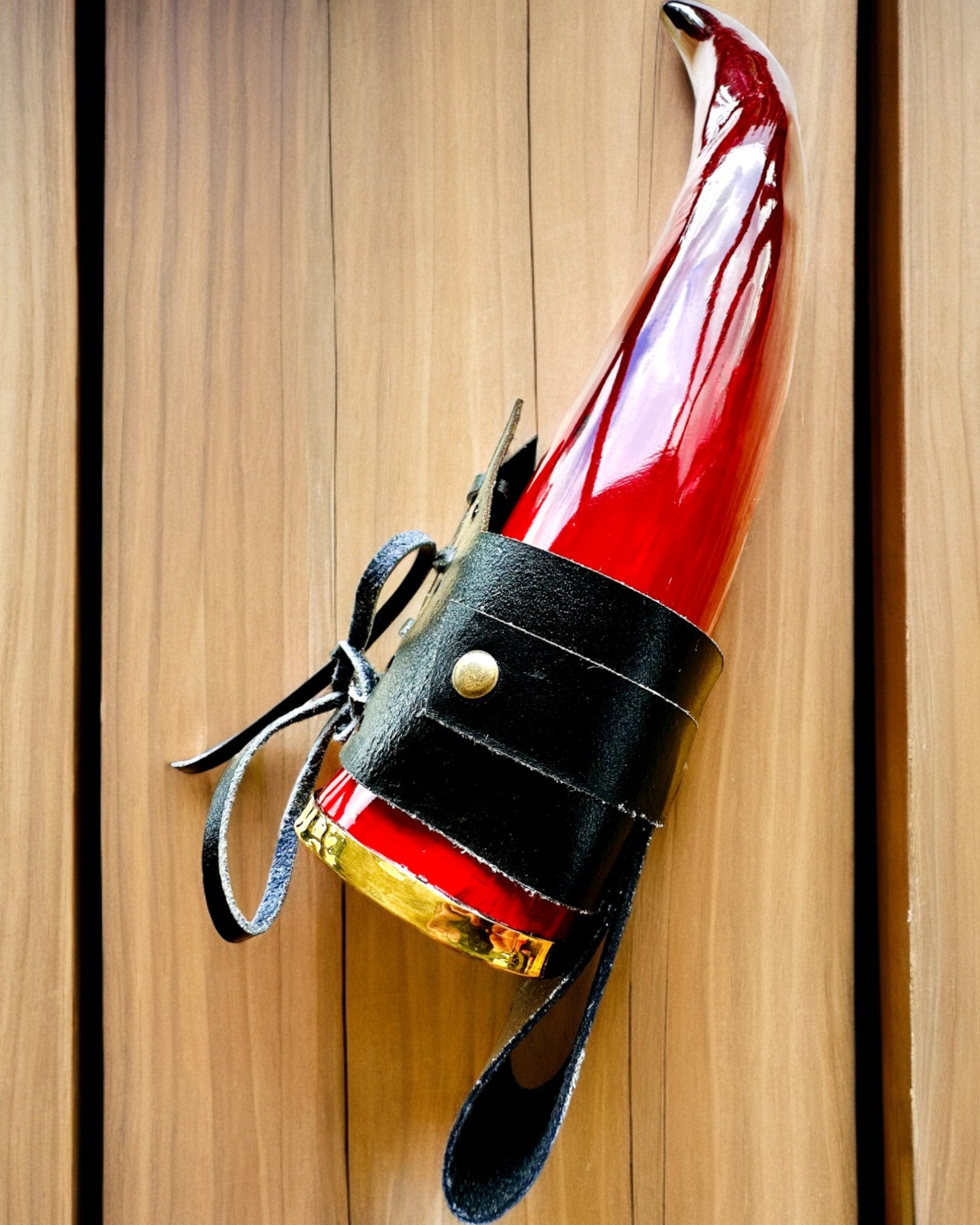 Cana de corn a războinicului - Roșu - cu posibilitate de personalizare prin gravură