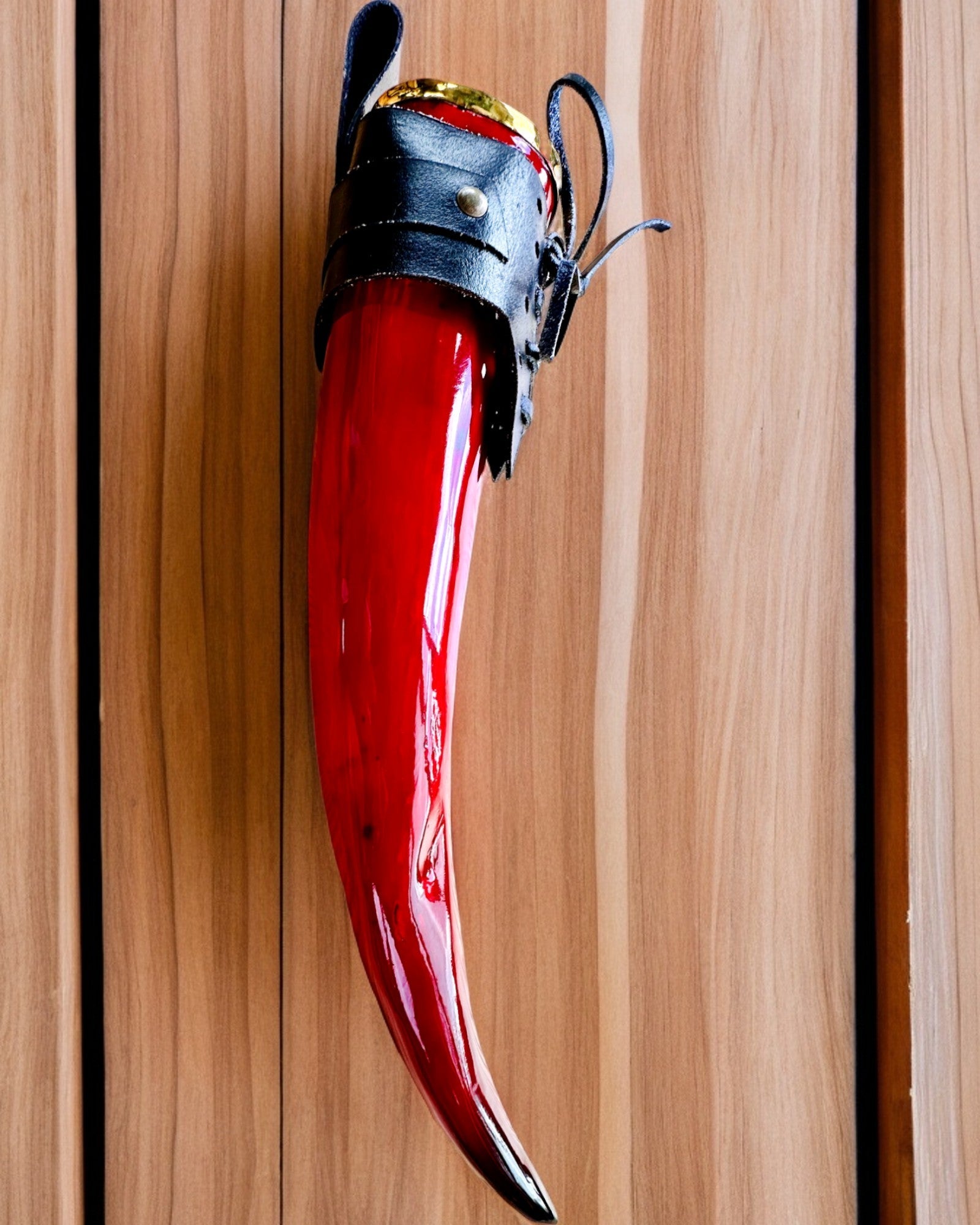 Cana de corn a războinicului - Roșu - cu posibilitate de personalizare prin gravură