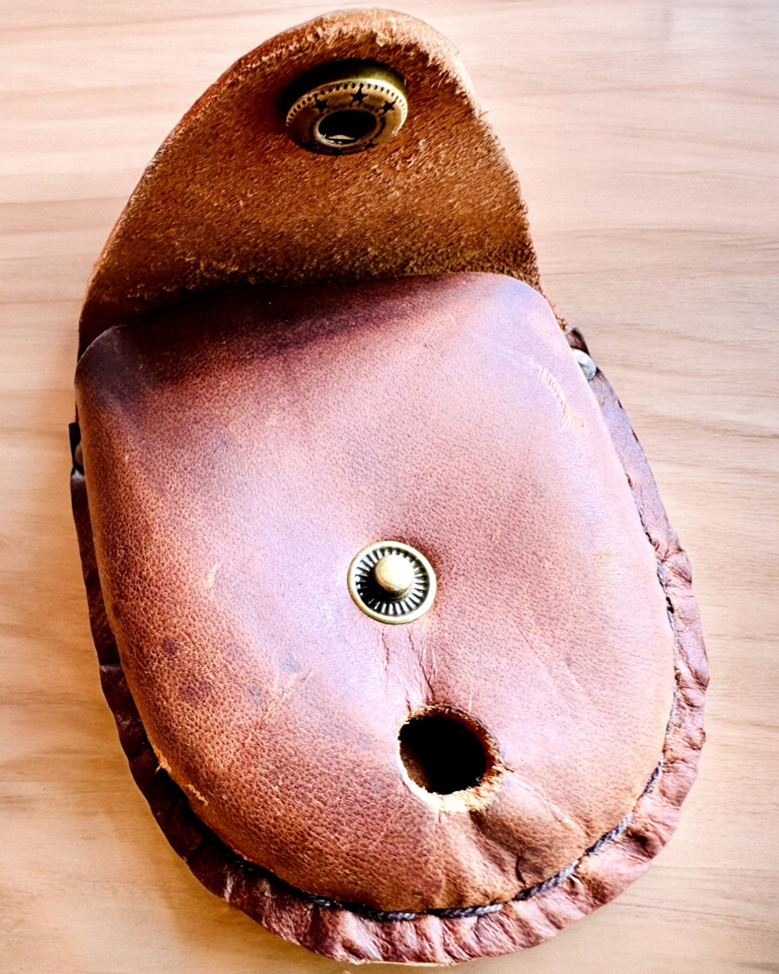 Leather Case "Explorer" - for compact compass or pocket watch - personalization with engraving available