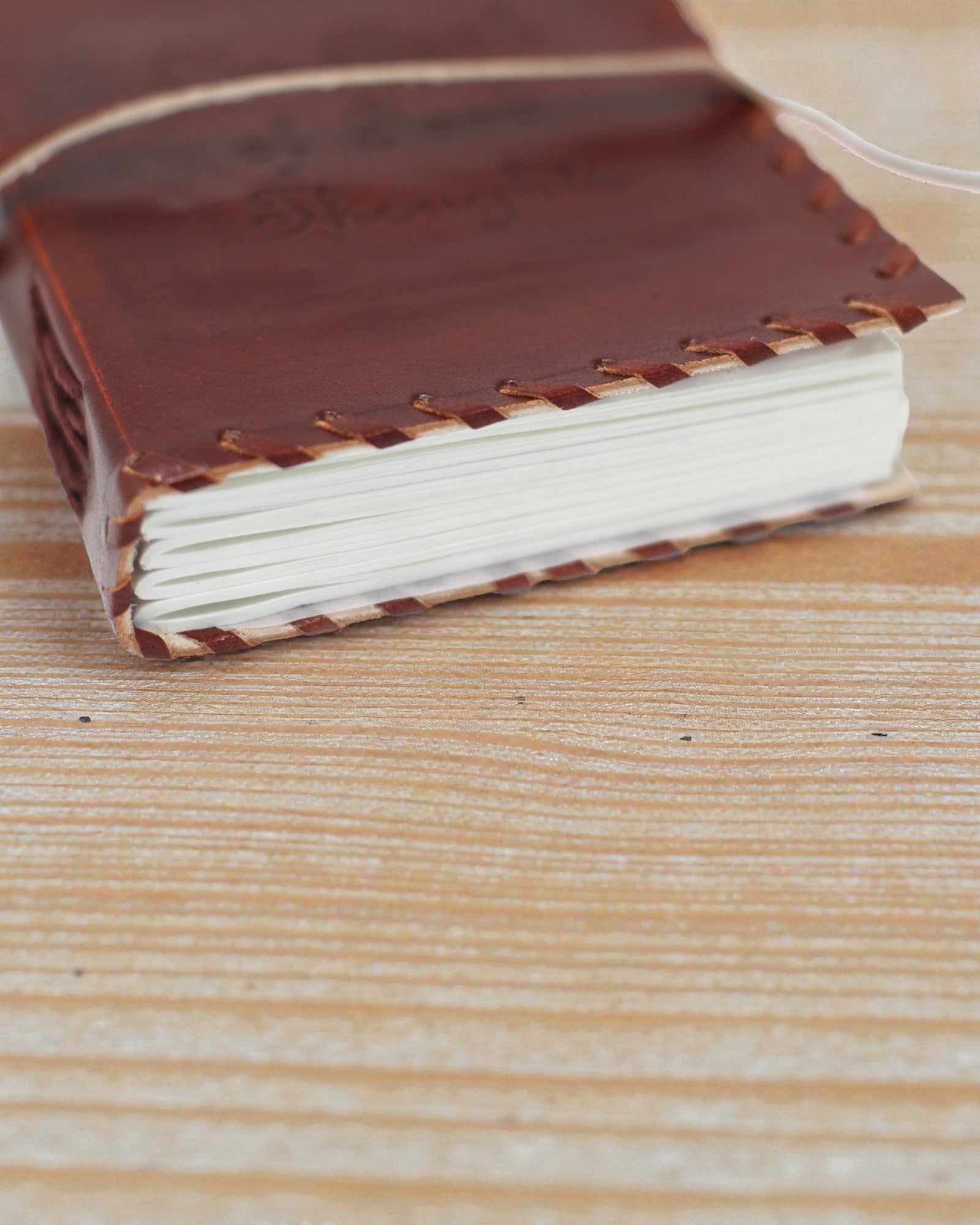 Шкіряний записник «Записи думок» з обгорткою (38,1x25,4 cm)