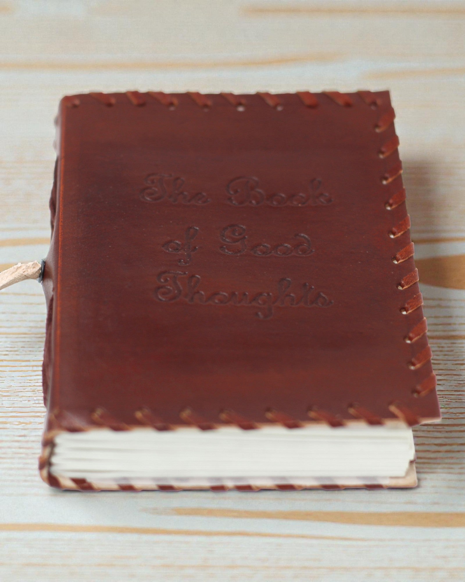 Шкіряний записник «Записи думок» з обгорткою (38,1x25,4 cm)